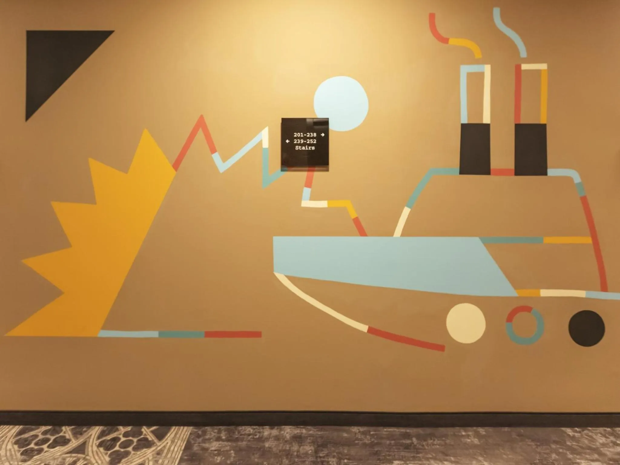 Decorative detail in Holiday Inn - the niu, Sparrow Regensburg by IHG