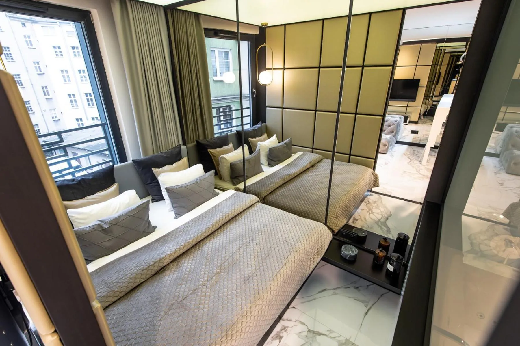 Bed in Super-Apartamenty VIP Jacuzzi