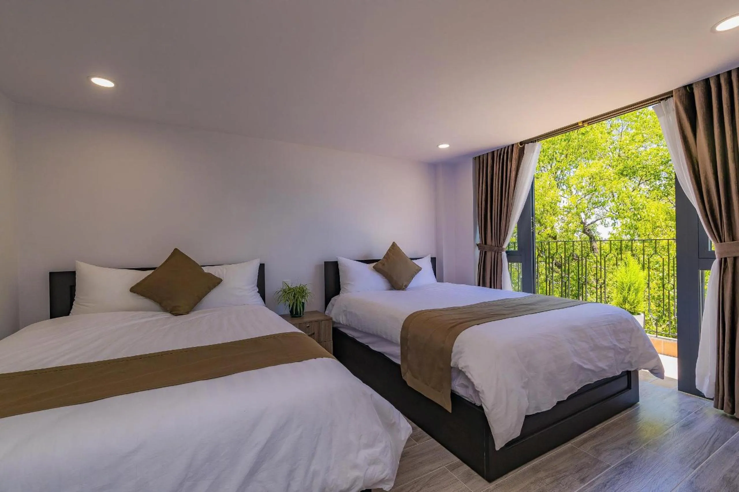 Bed in Khanh Uyen 1 Hotel