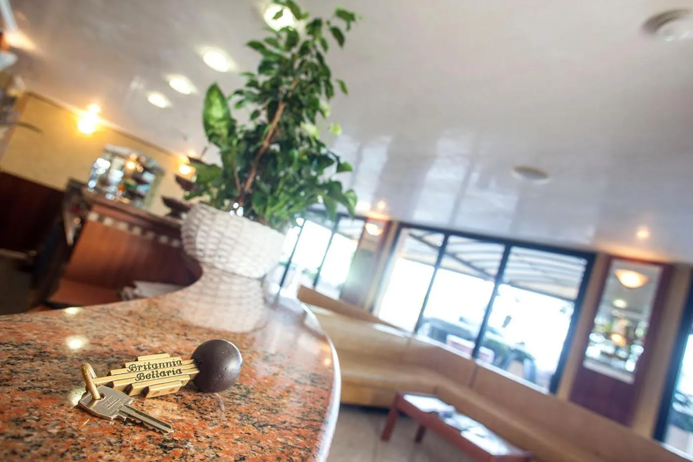 Communal lounge/ TV room in Hotel Britannia