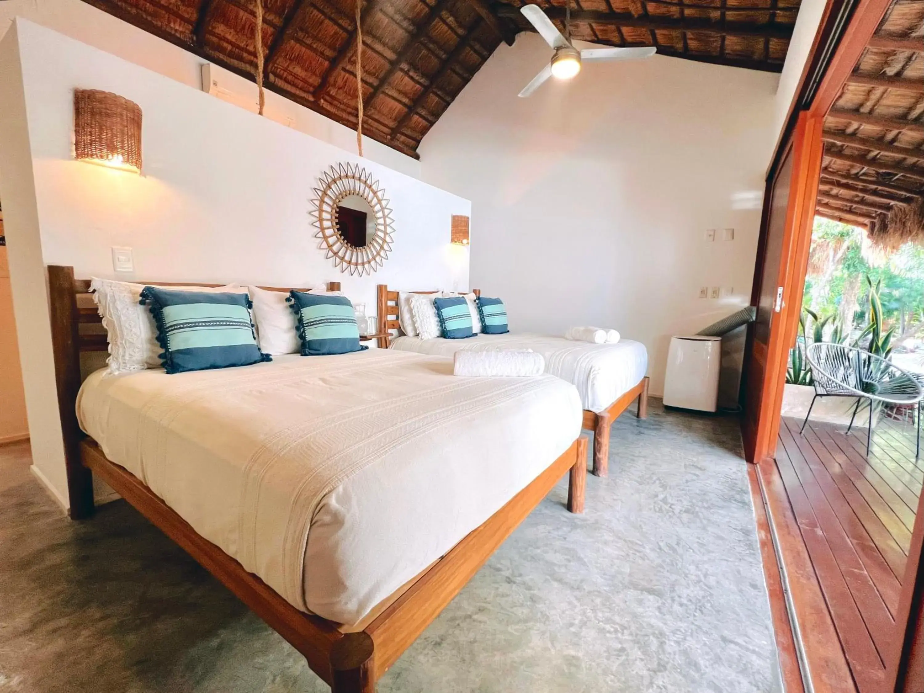 Deluxe Room 2 Queen Beds in Mimosa Tulum Deluxe Room 2 Queen Beds in Mimosa Tulum