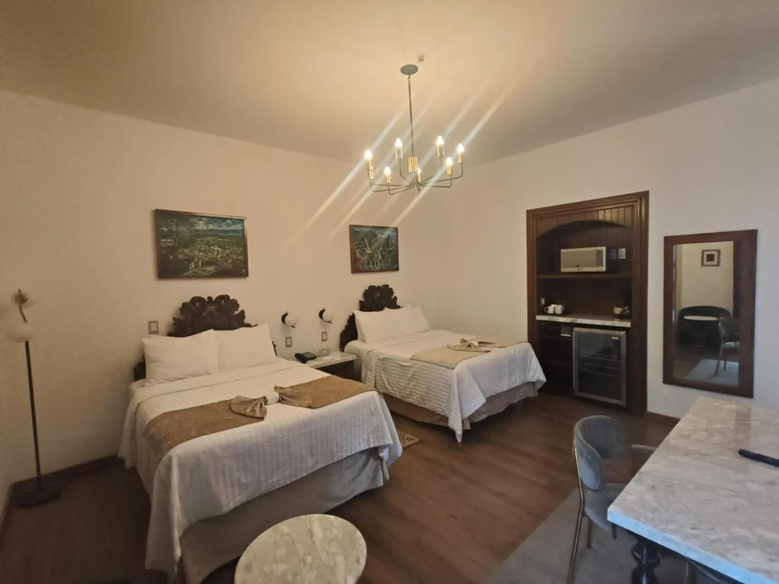 Coffee/tea facilities, Bed in HOTEL MI SOLAR EJECUTIVO