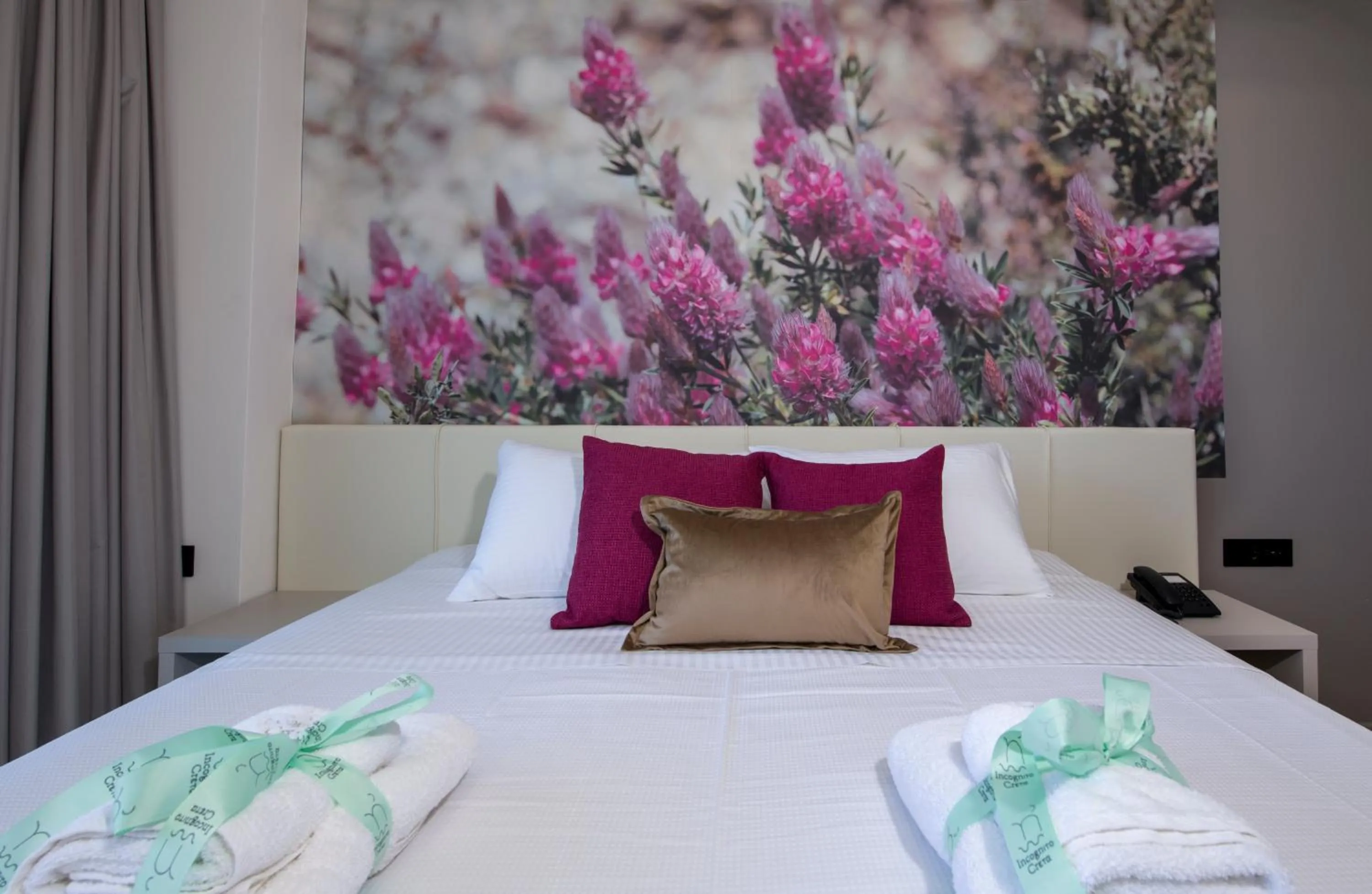 Bed in Incognito Creta Luxury Suites and More