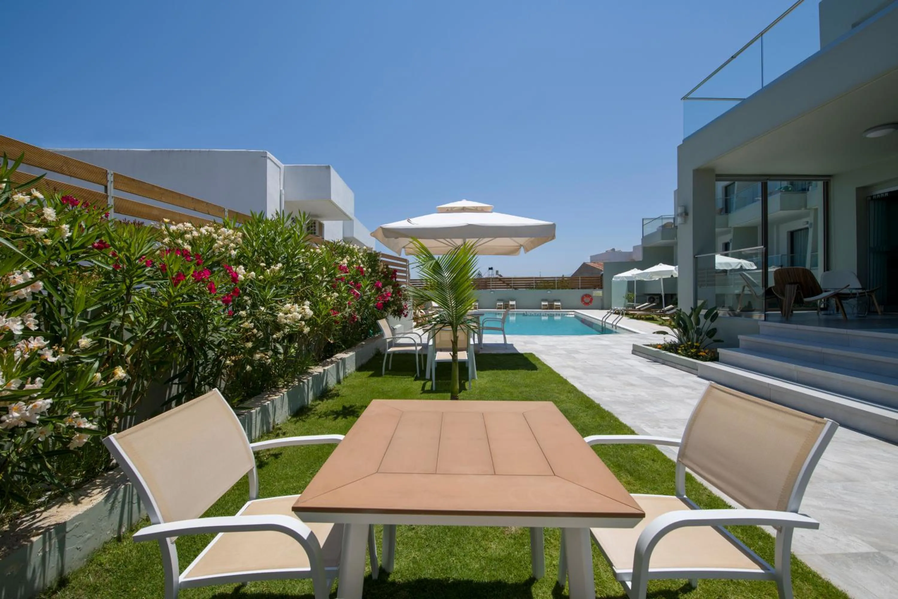 Patio in Incognito Creta Luxury Suites and More
