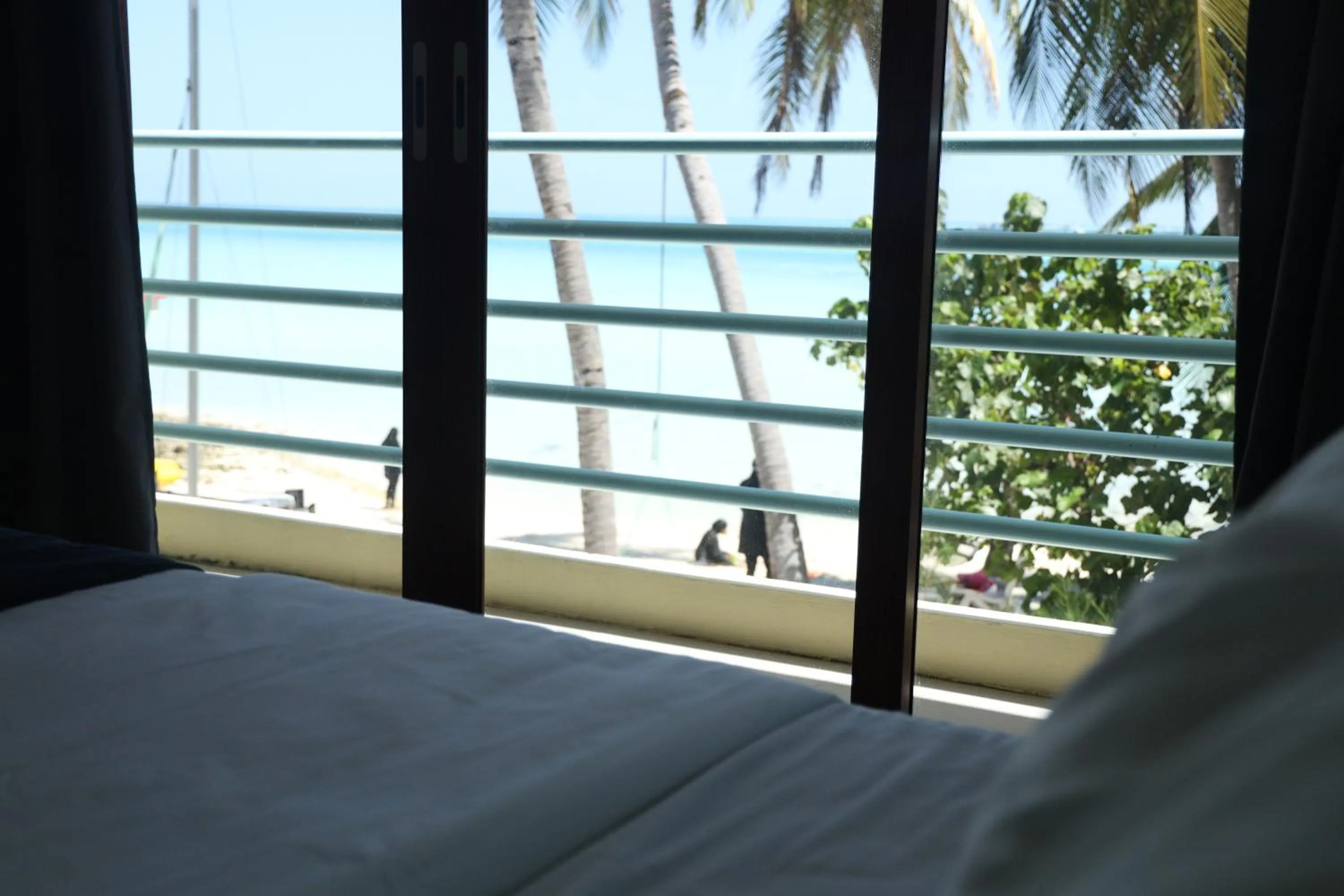 Balcony/Terrace, Bed in Si! Beach House