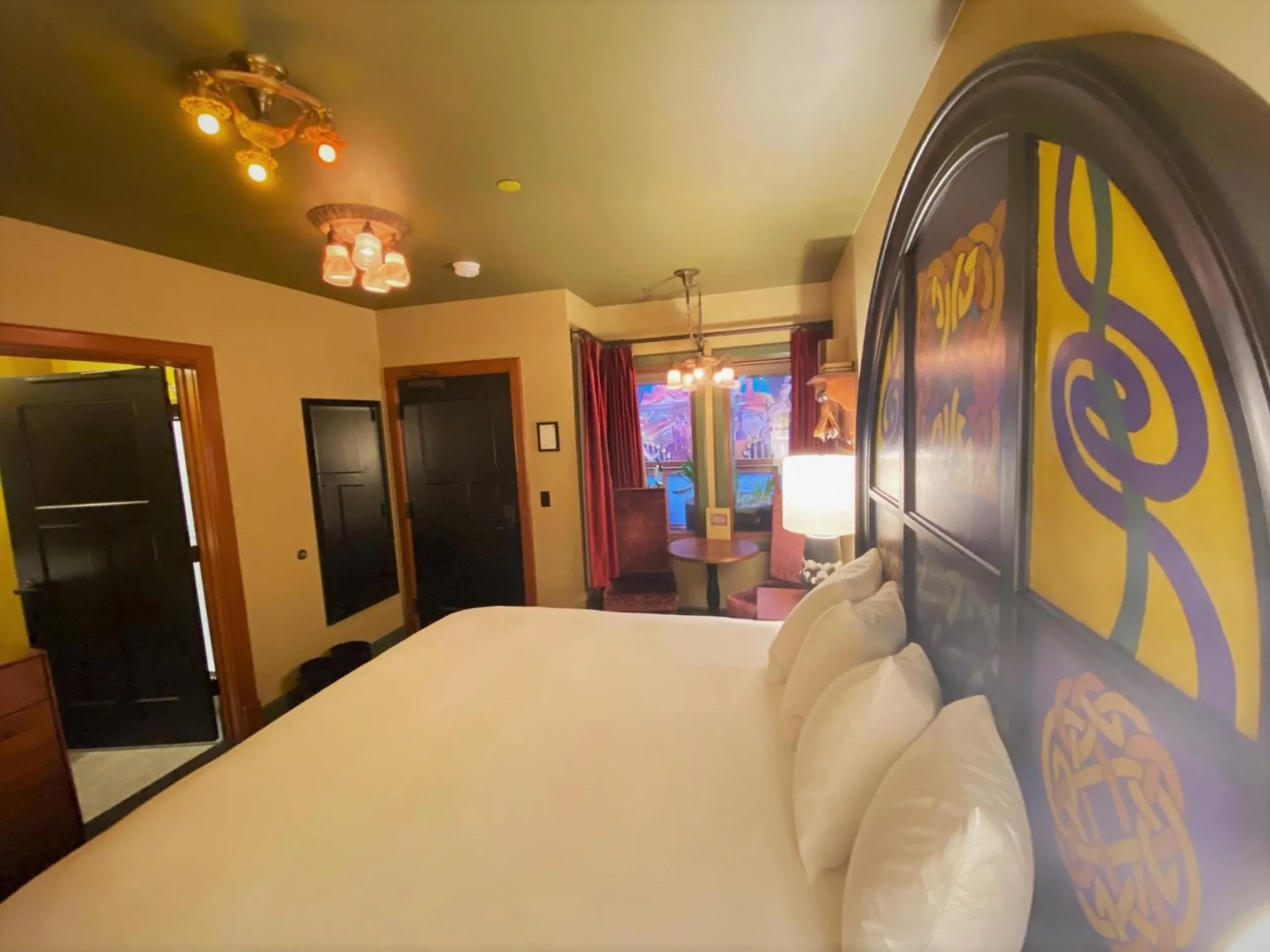 Photo of the whole room, Bed in McMenamins Elks Temple