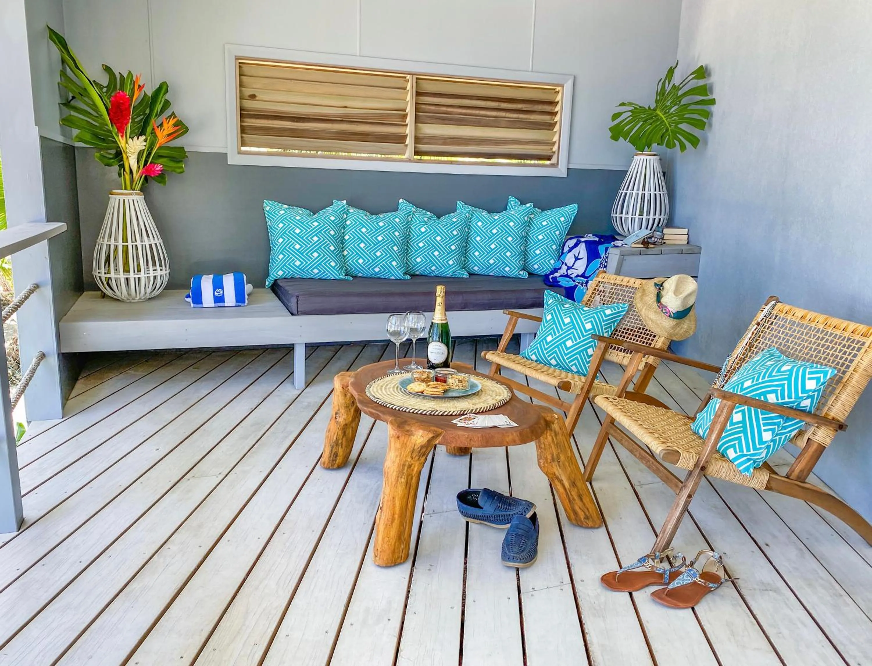 Patio in Ocean Escape Resort & Spa