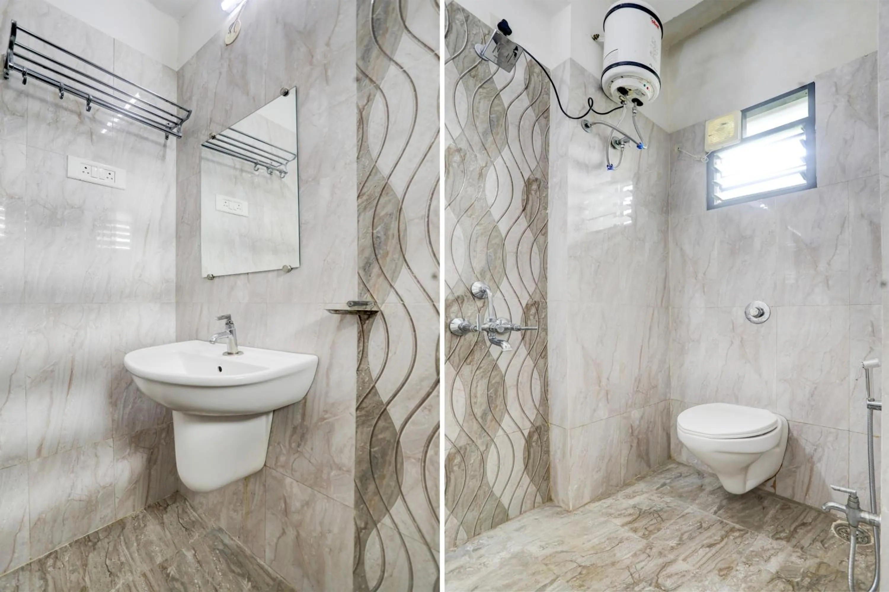 Bathroom in Hotel O Wardha Road Near Airport