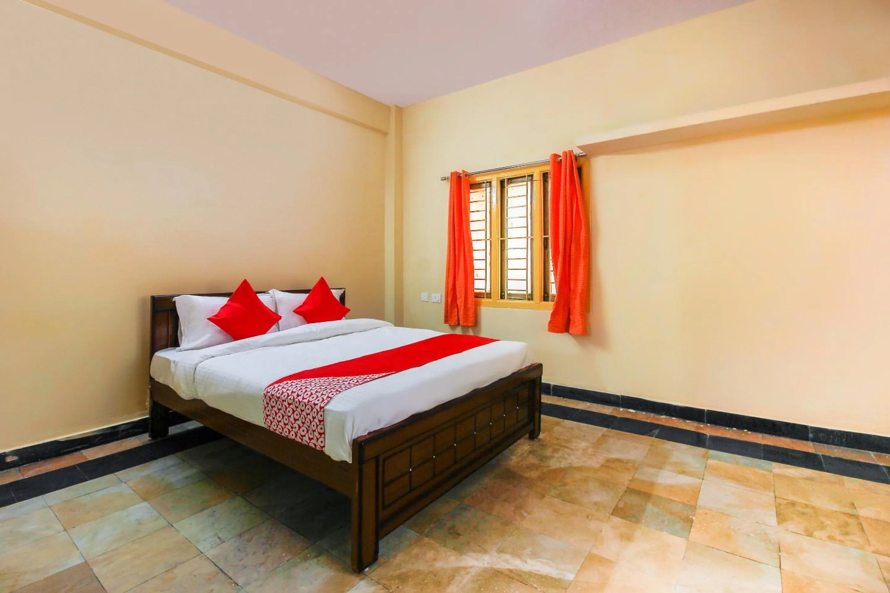 Bedroom, Bed in Hotel O Sai Residency Near SR Nagar metro station
