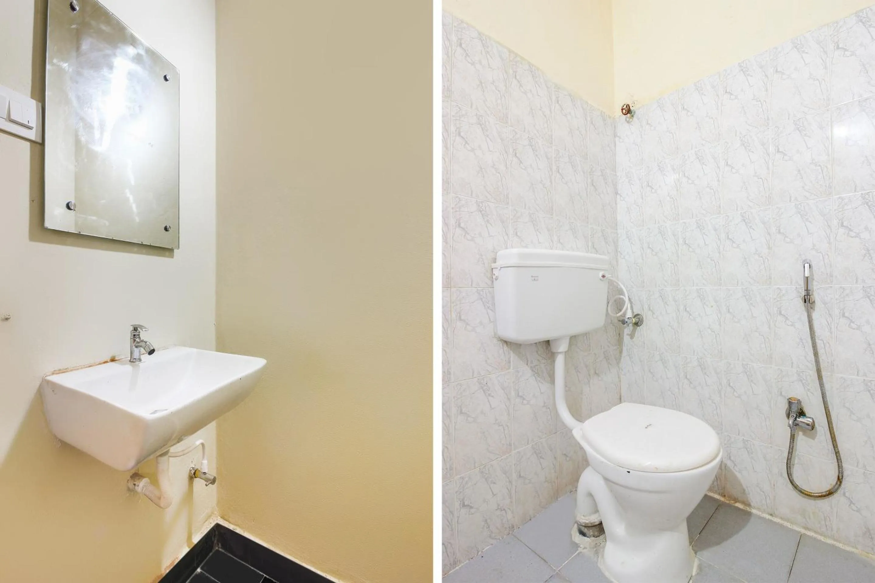 Bathroom in Hotel O Sai Residency Near SR Nagar metro station
