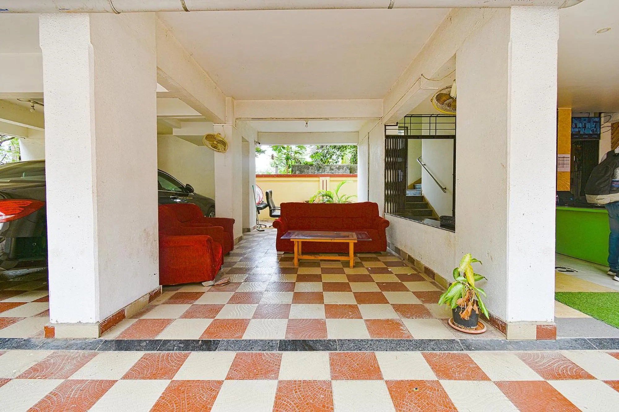 Seating area in FabExpress Golden Leaf Airport