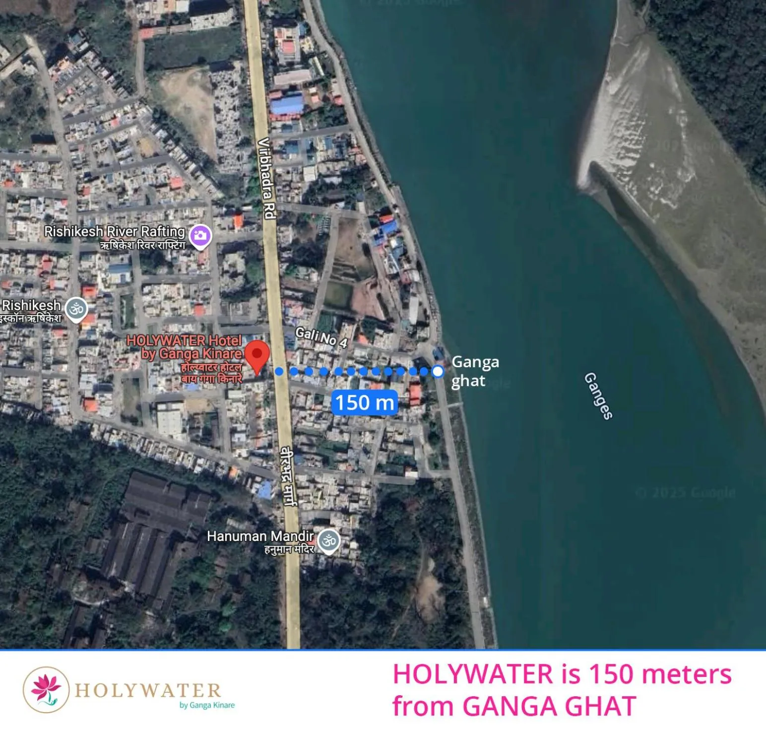 City view in HOLYWATER Hotel by Ganga Kinare #150 mts from Ganga Ghat Rishikesh