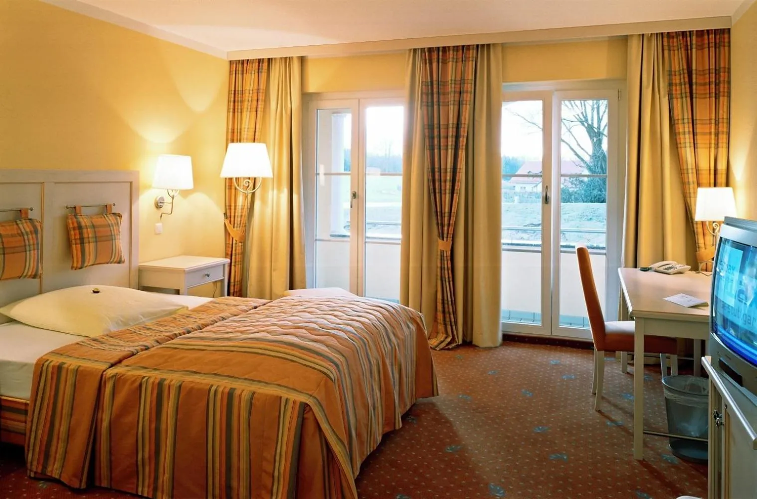 Bed in Ampervilla Hotel