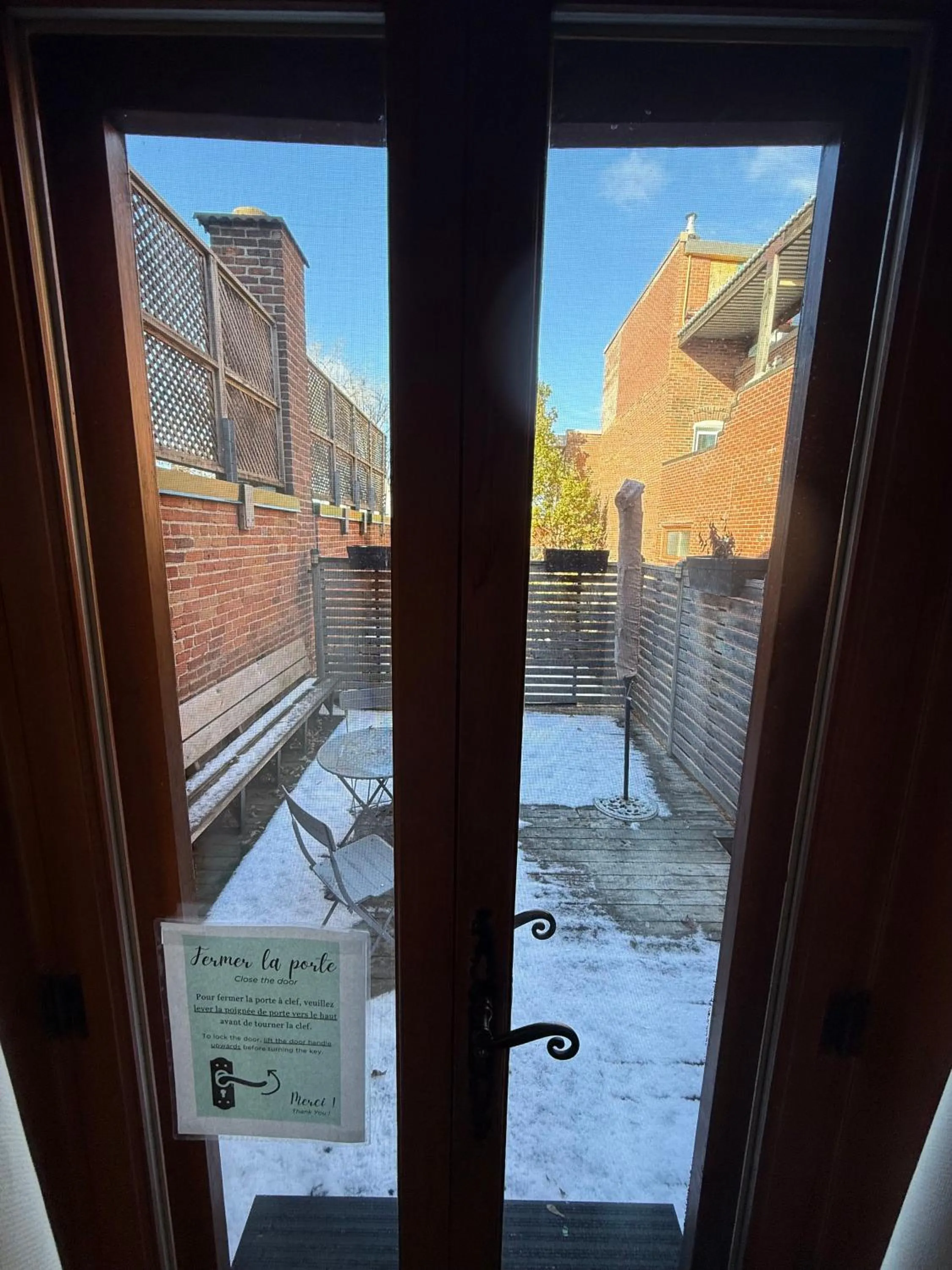 Patio in Auberge du Plateau
