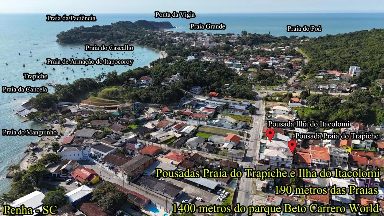 Location in Pousada Praia do Trapiche