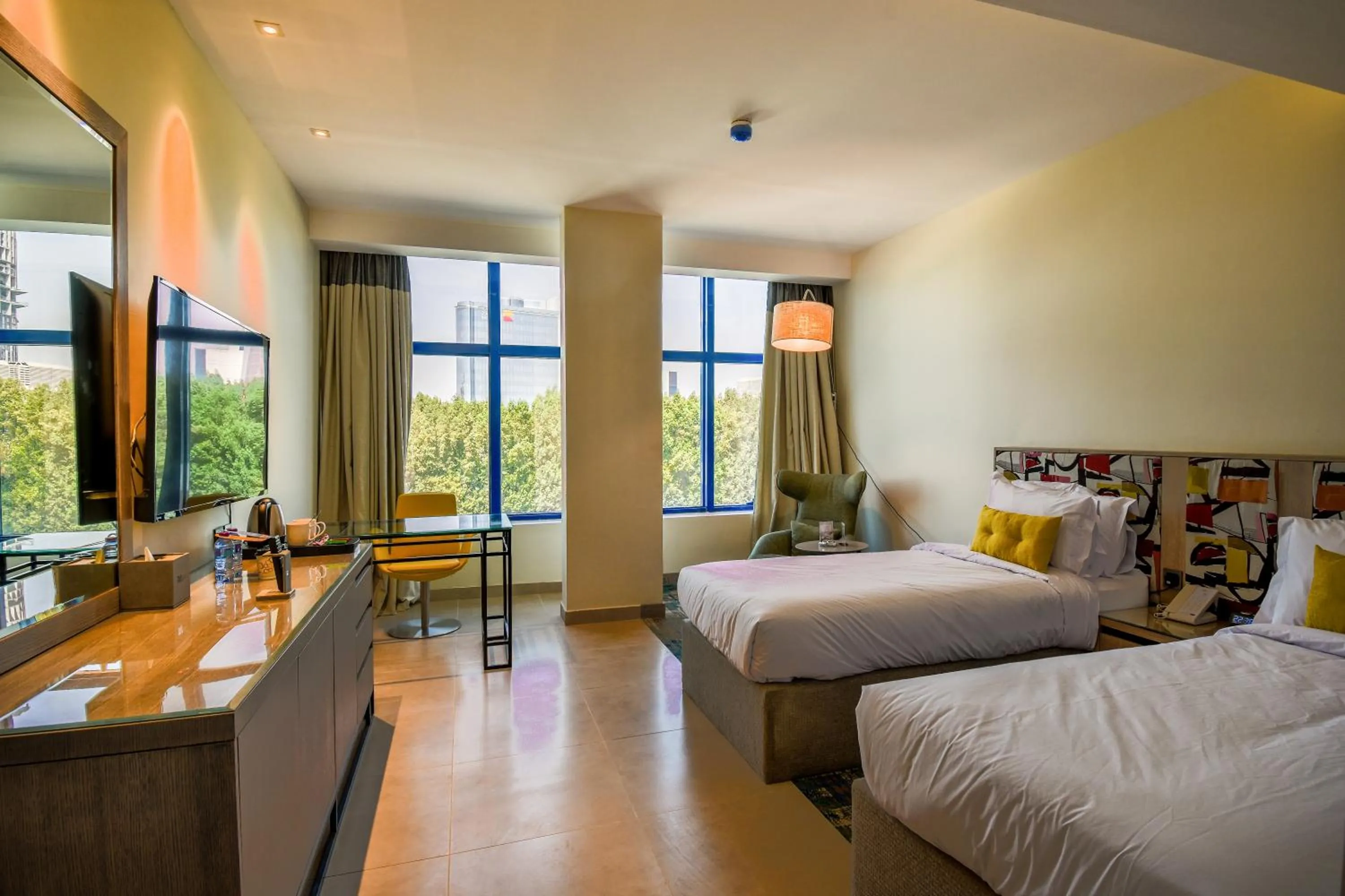 Bedroom, Bed in Ewaa Express Hotel - Khurais