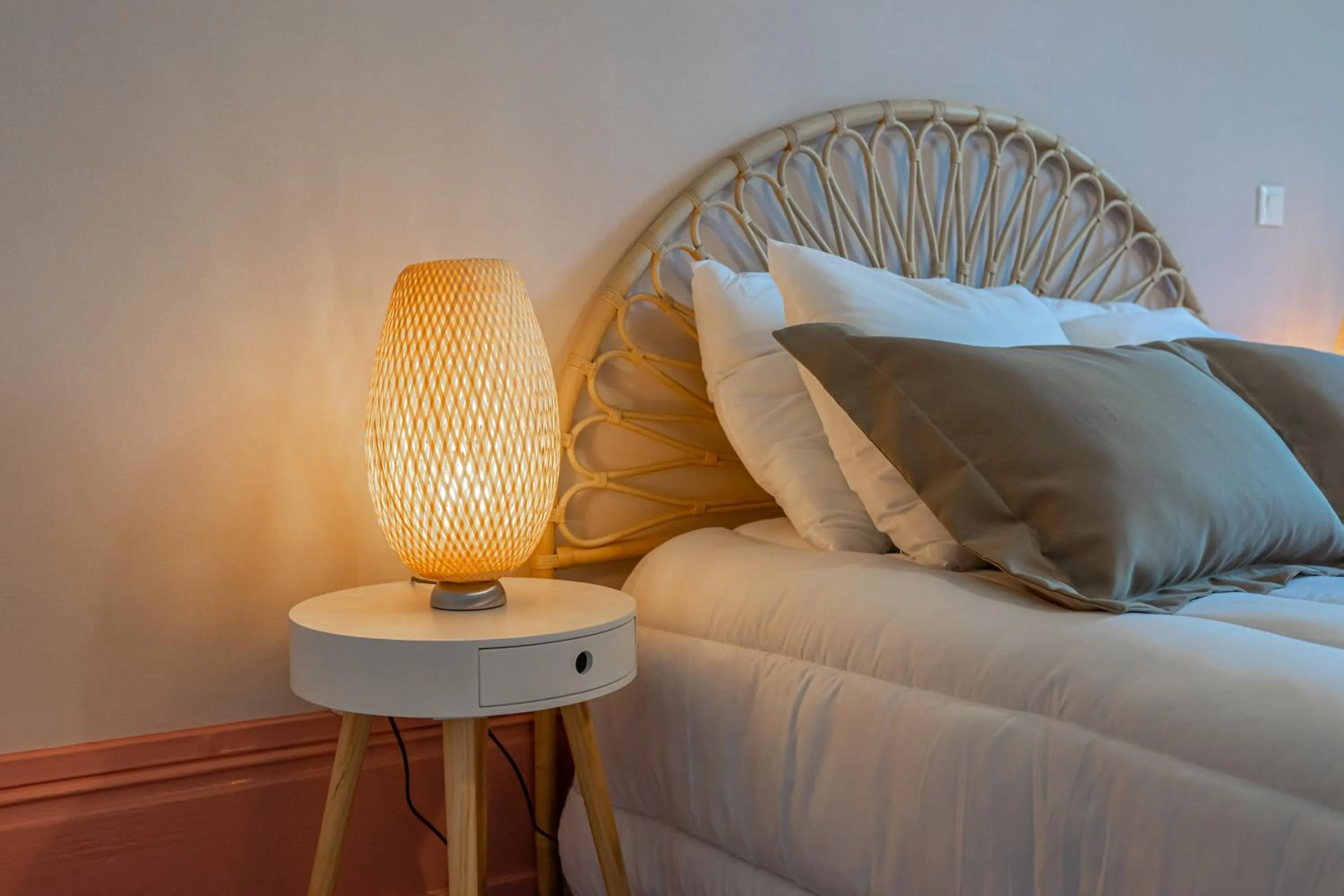 Bed in Hôtel Au Coq Dort Spa