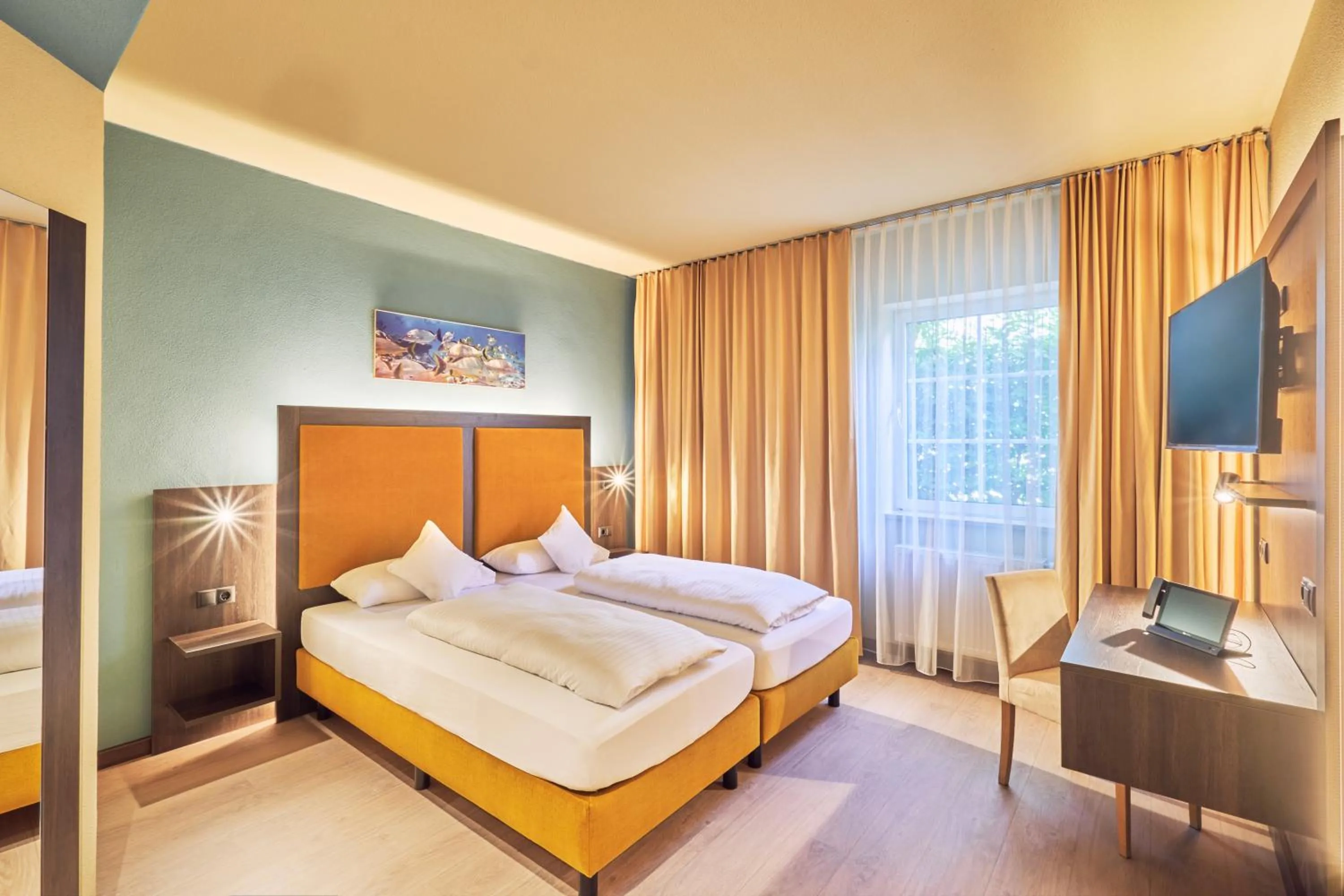 Photo of the whole room, Bed in AKZENT Hotel Aufkirchen