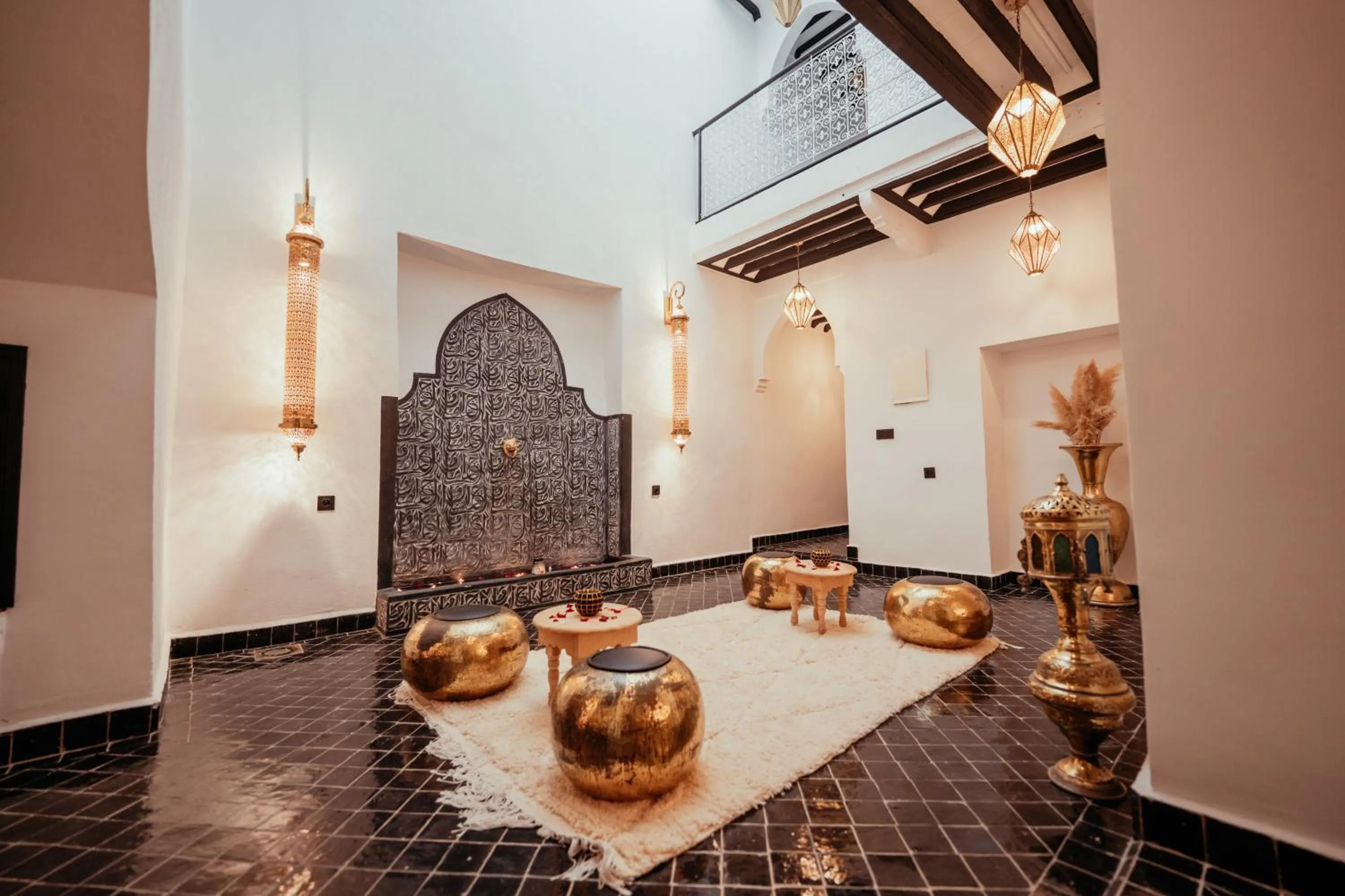 Seating area in Riad Agdal Royal & Spa