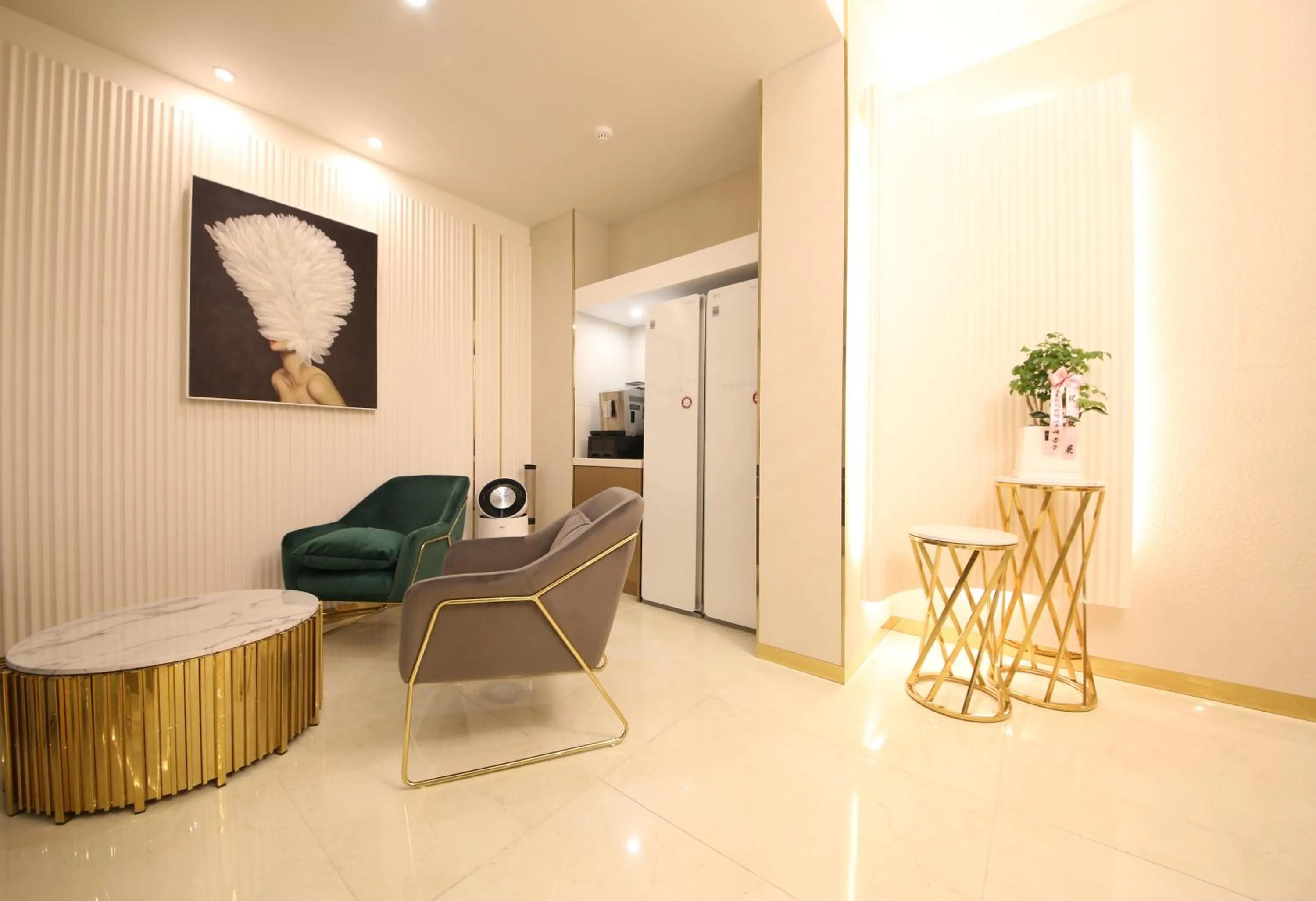 Lobby or reception in Den Basta Hotel