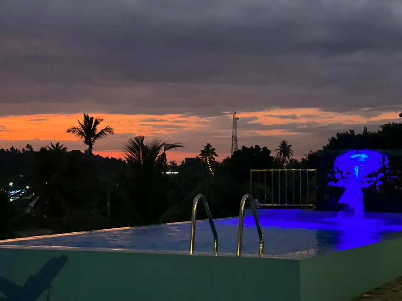 Pool view in One World Mirissa