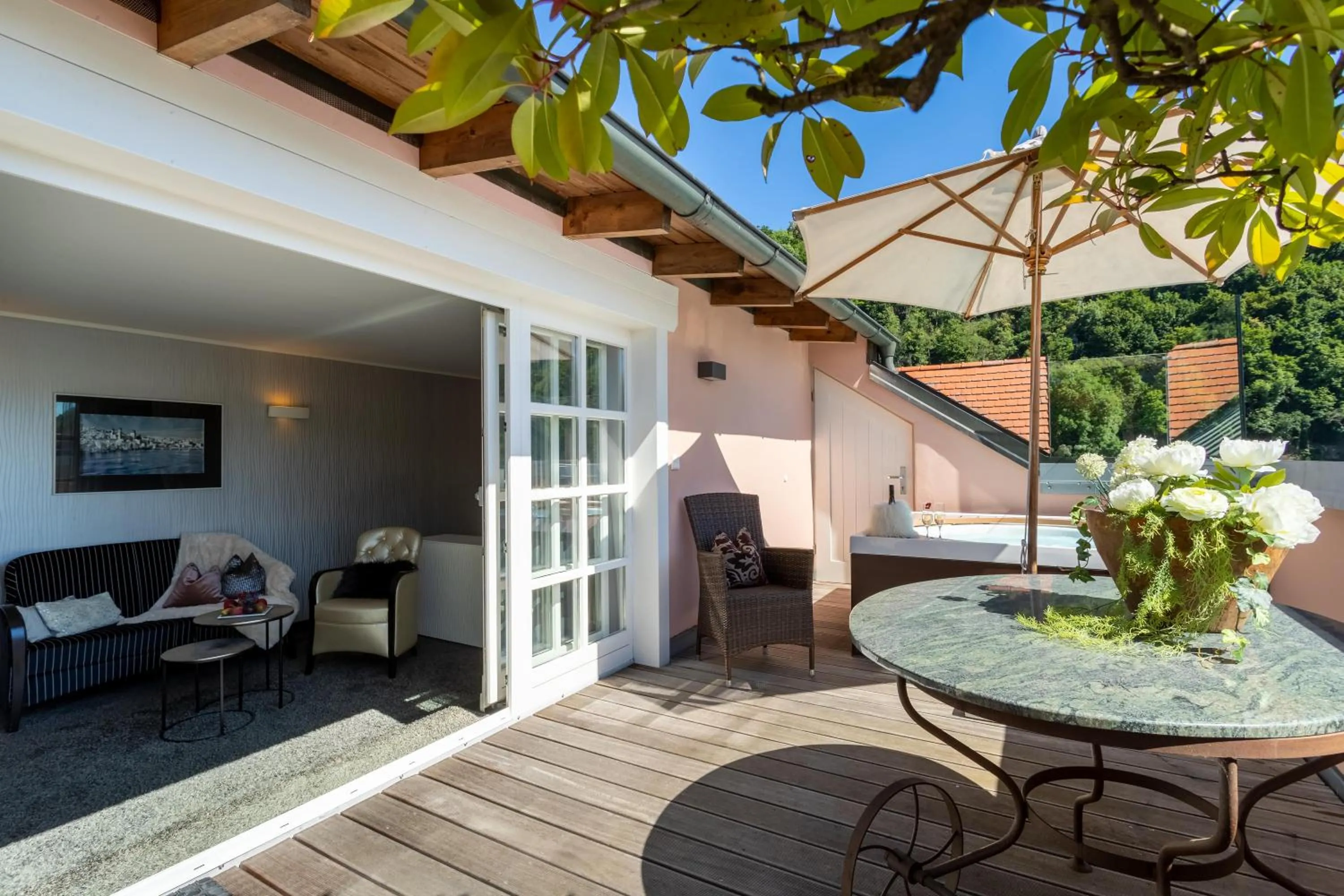 Balcony/Terrace in Hotel Residenz Passau