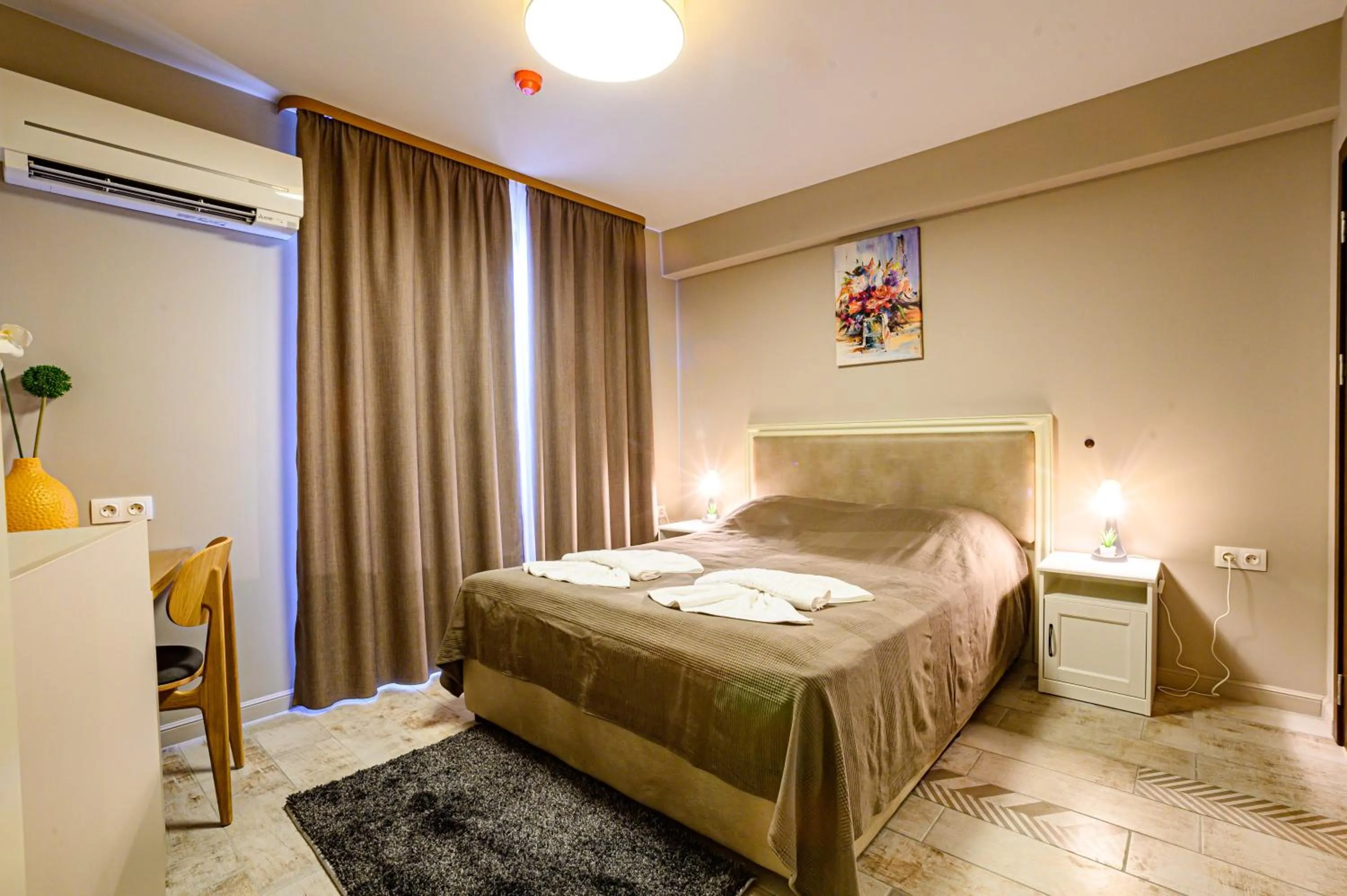 Bed in Antique Boutique Hotel