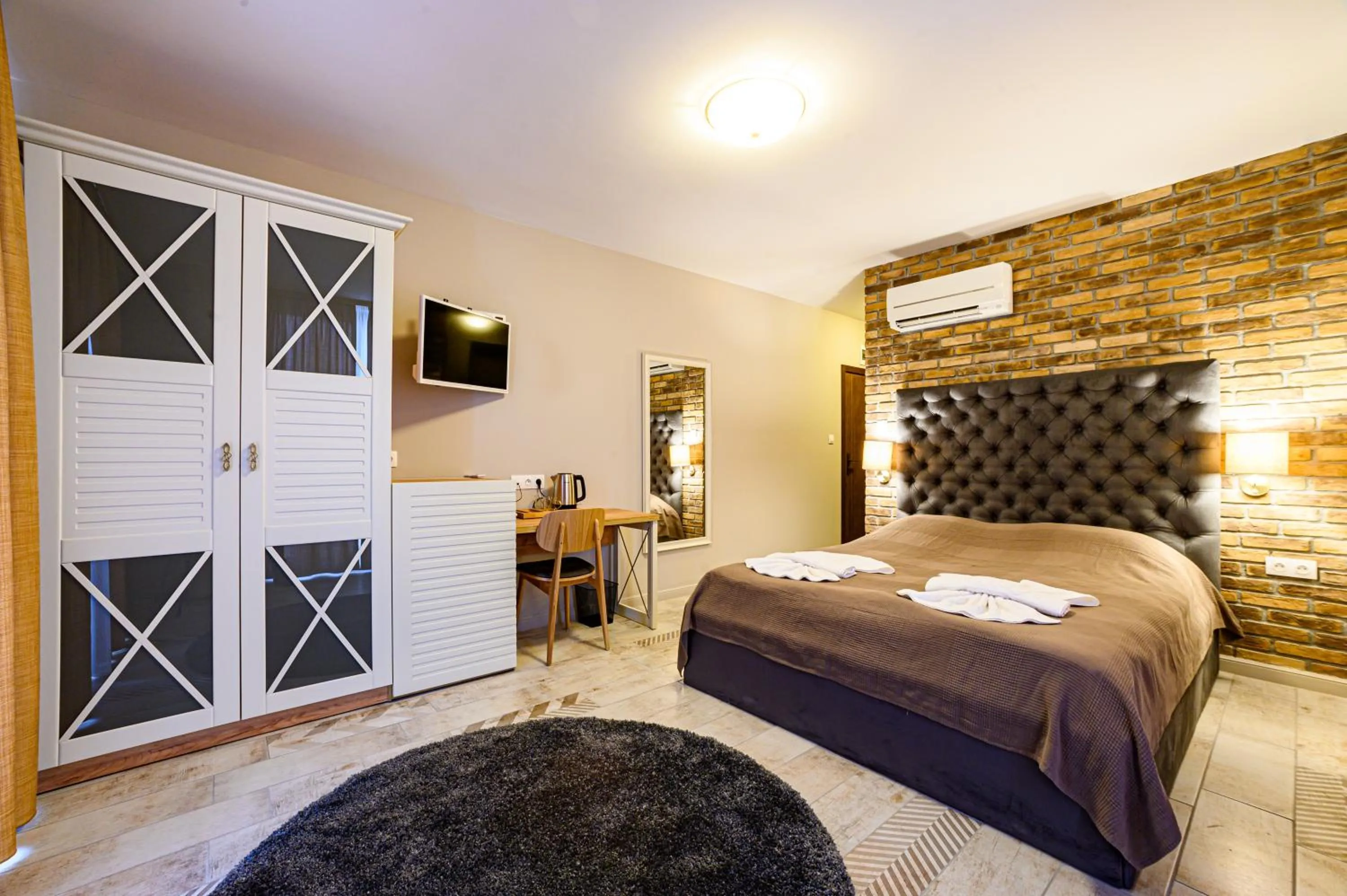 Bed in Antique Boutique Hotel