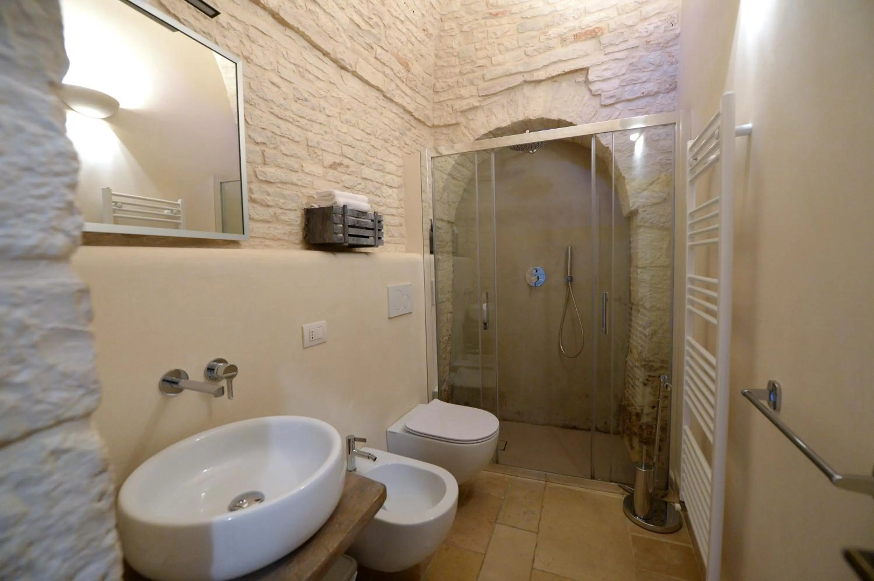 Bathroom in Trullo A Casedd