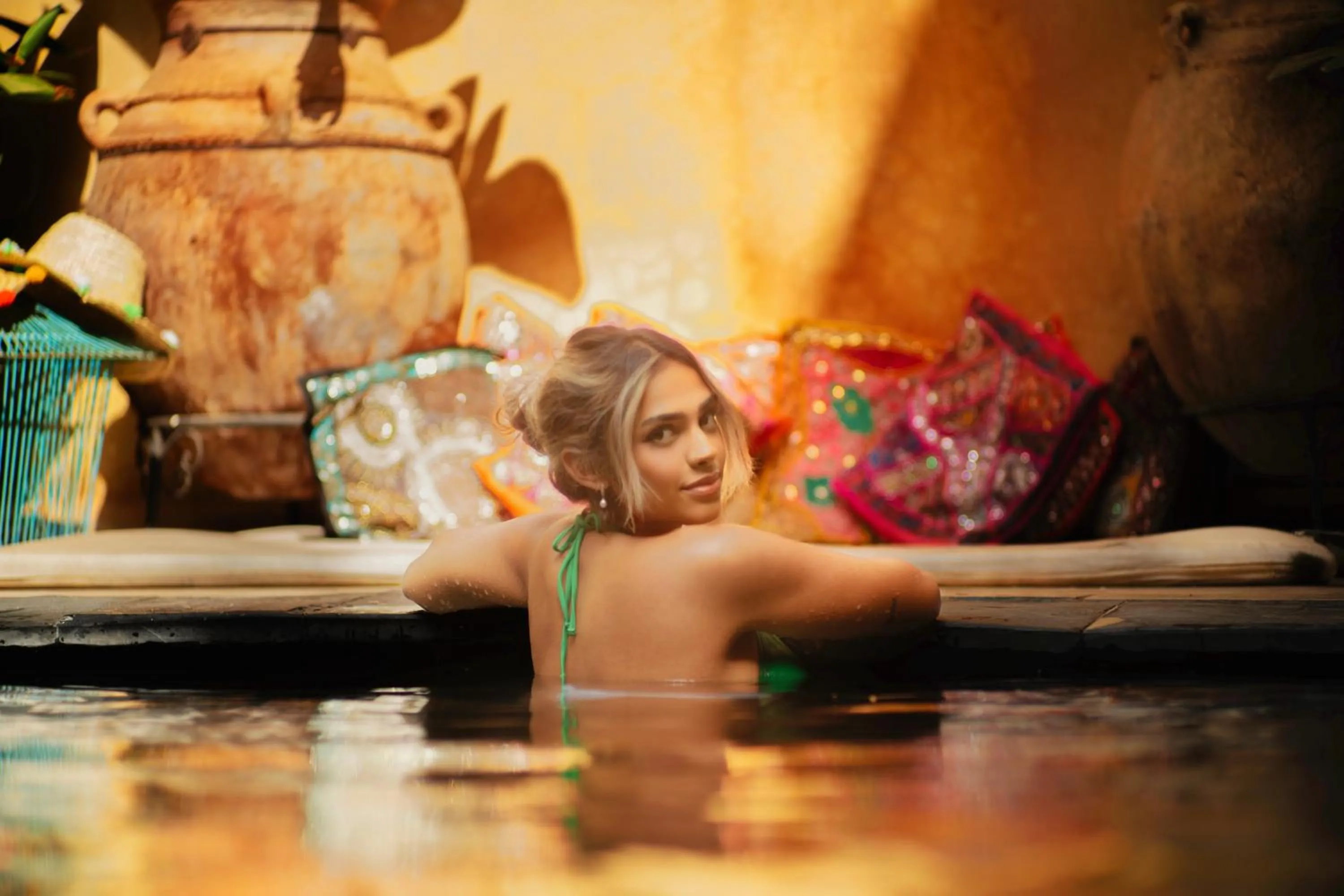 Pool view in Riad Roxanne