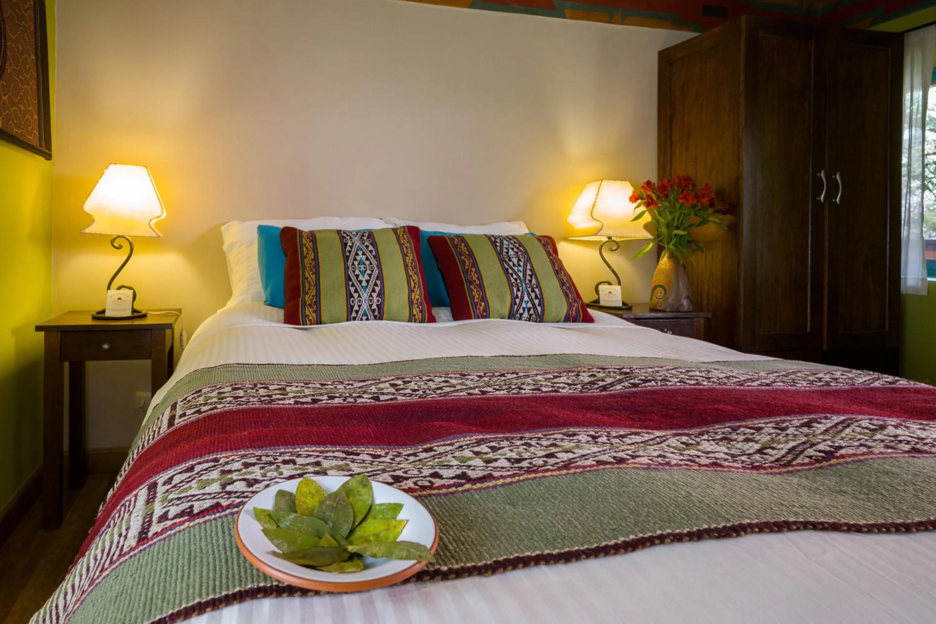 Bed in Pisac Inn