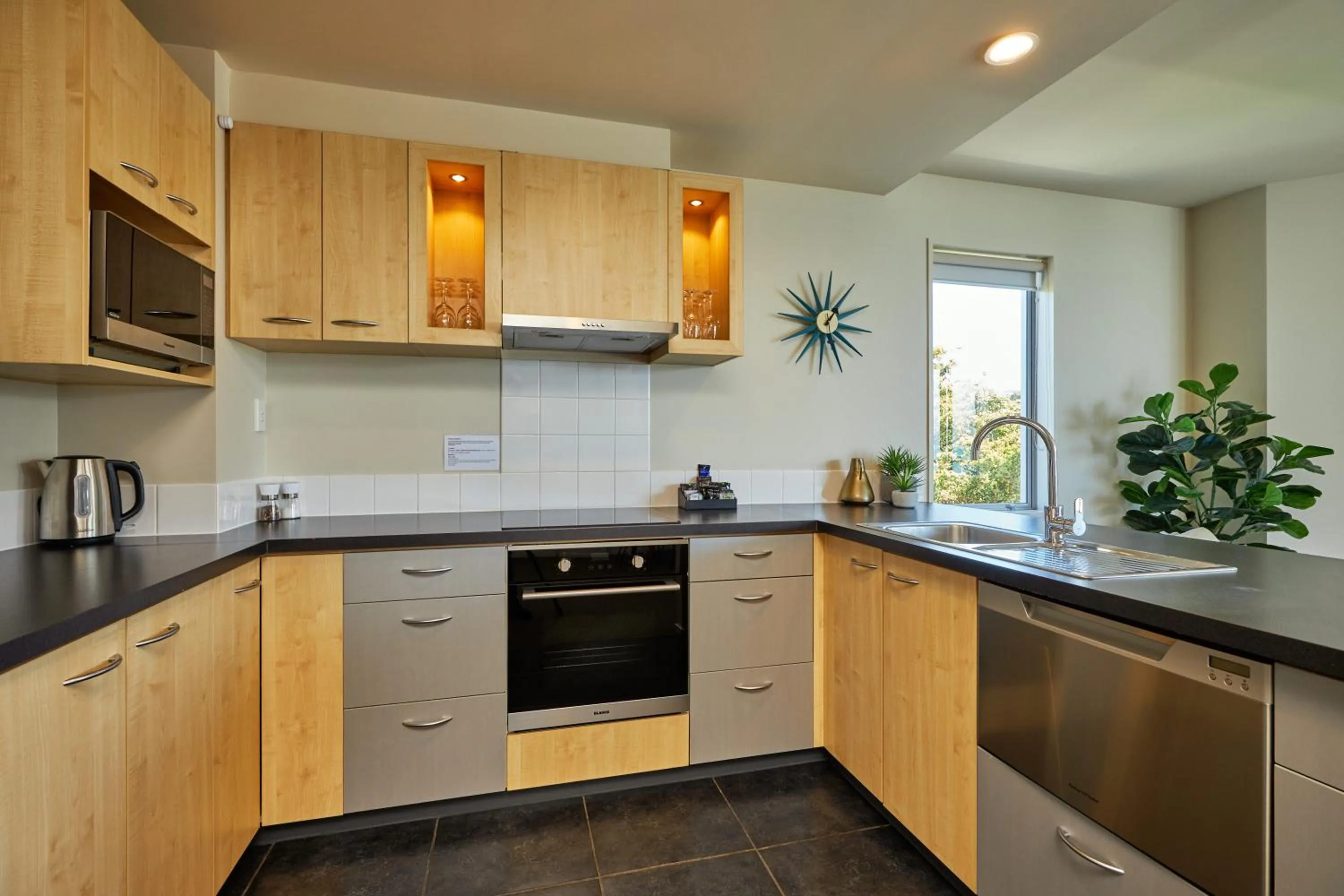 Kitchen or kitchenette in Kaikoura Luxury Apartments - Formerly Waves Luxury Apartments