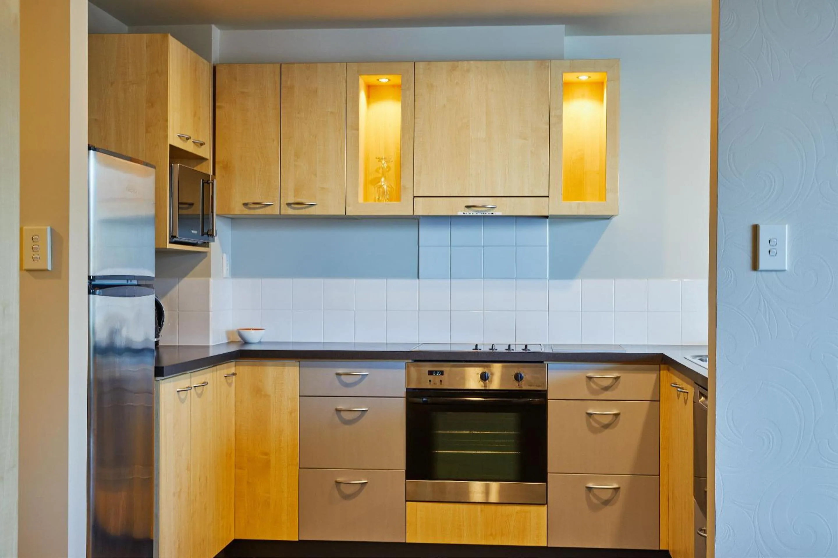 Kitchen or kitchenette in Kaikoura Luxury Apartments - Formerly Waves Luxury Apartments