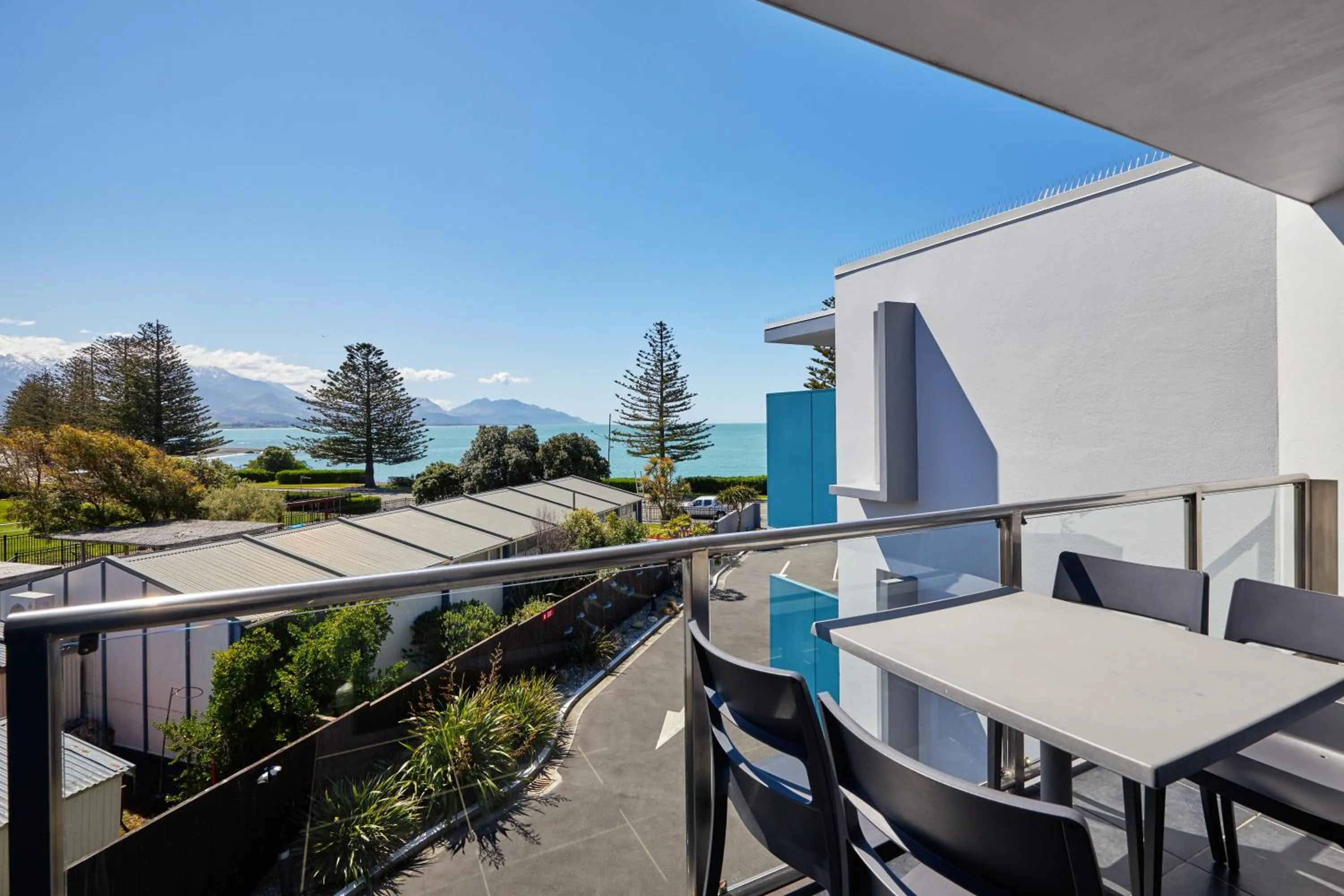 Balcony/Terrace in Kaikoura Luxury Apartments - Formerly Waves Luxury Apartments
