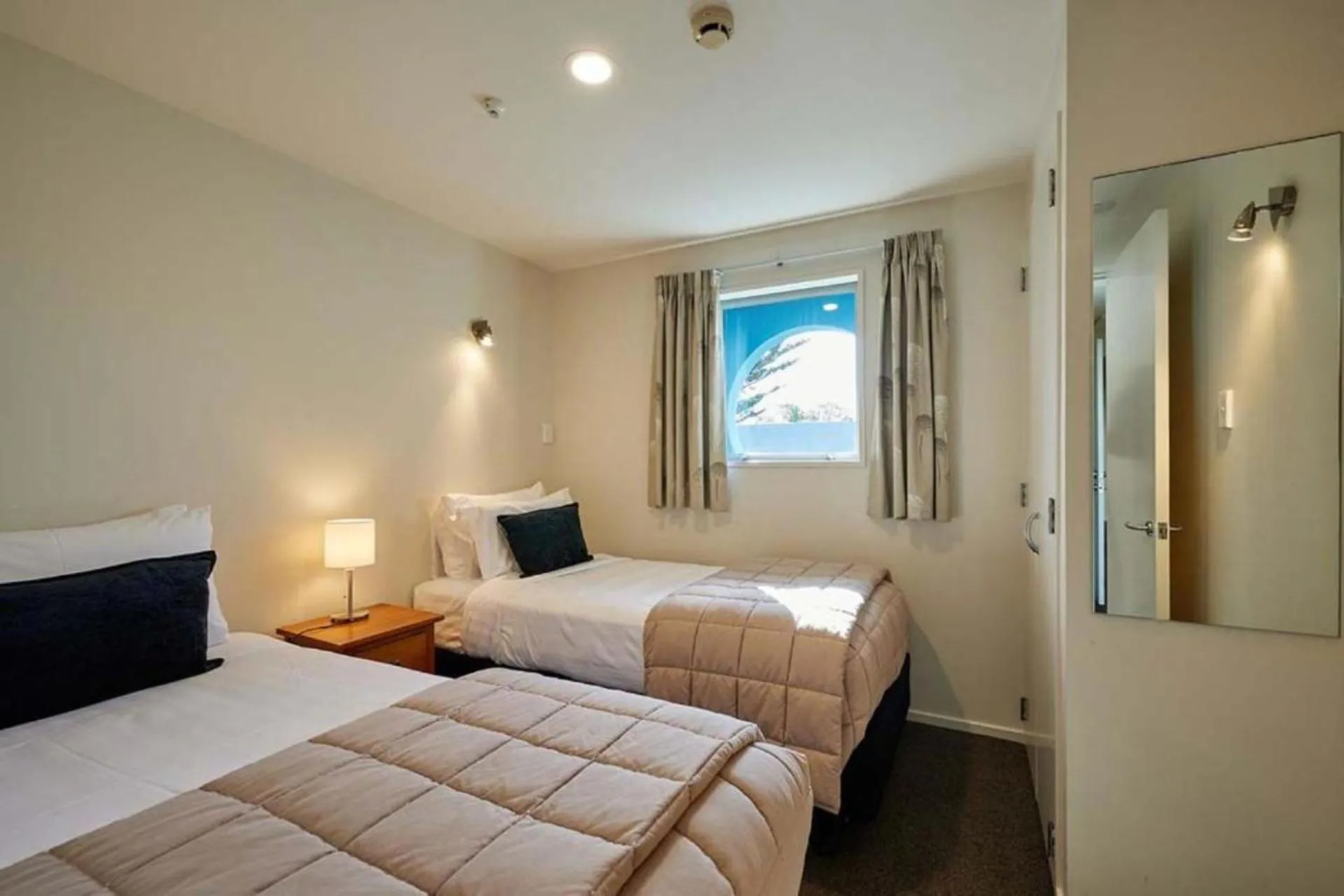 Bed in Kaikoura Luxury Apartments - Formerly Waves Luxury Apartments