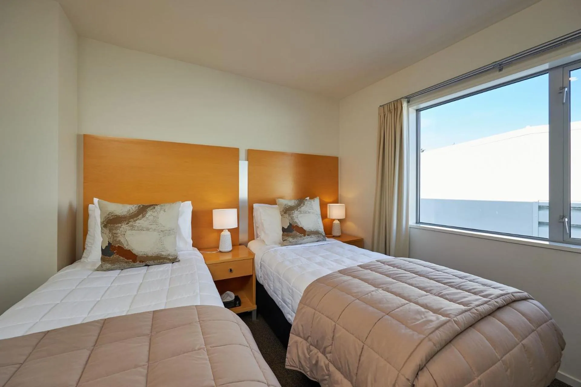 Bedroom, Bed in Kaikoura Luxury Apartments - Formerly Waves Luxury Apartments