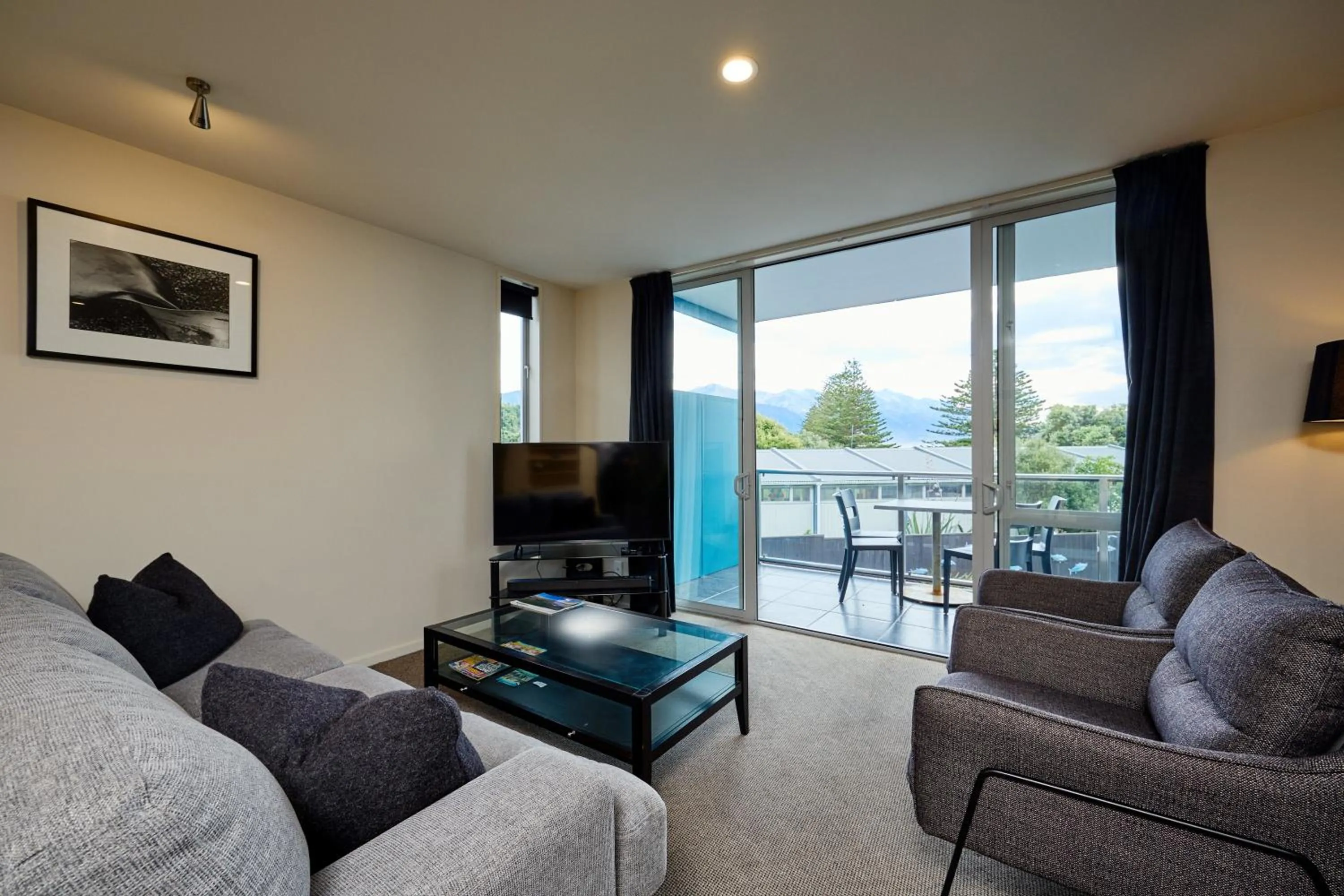 Seating area in Kaikoura Luxury Apartments - Formerly Waves Luxury Apartments