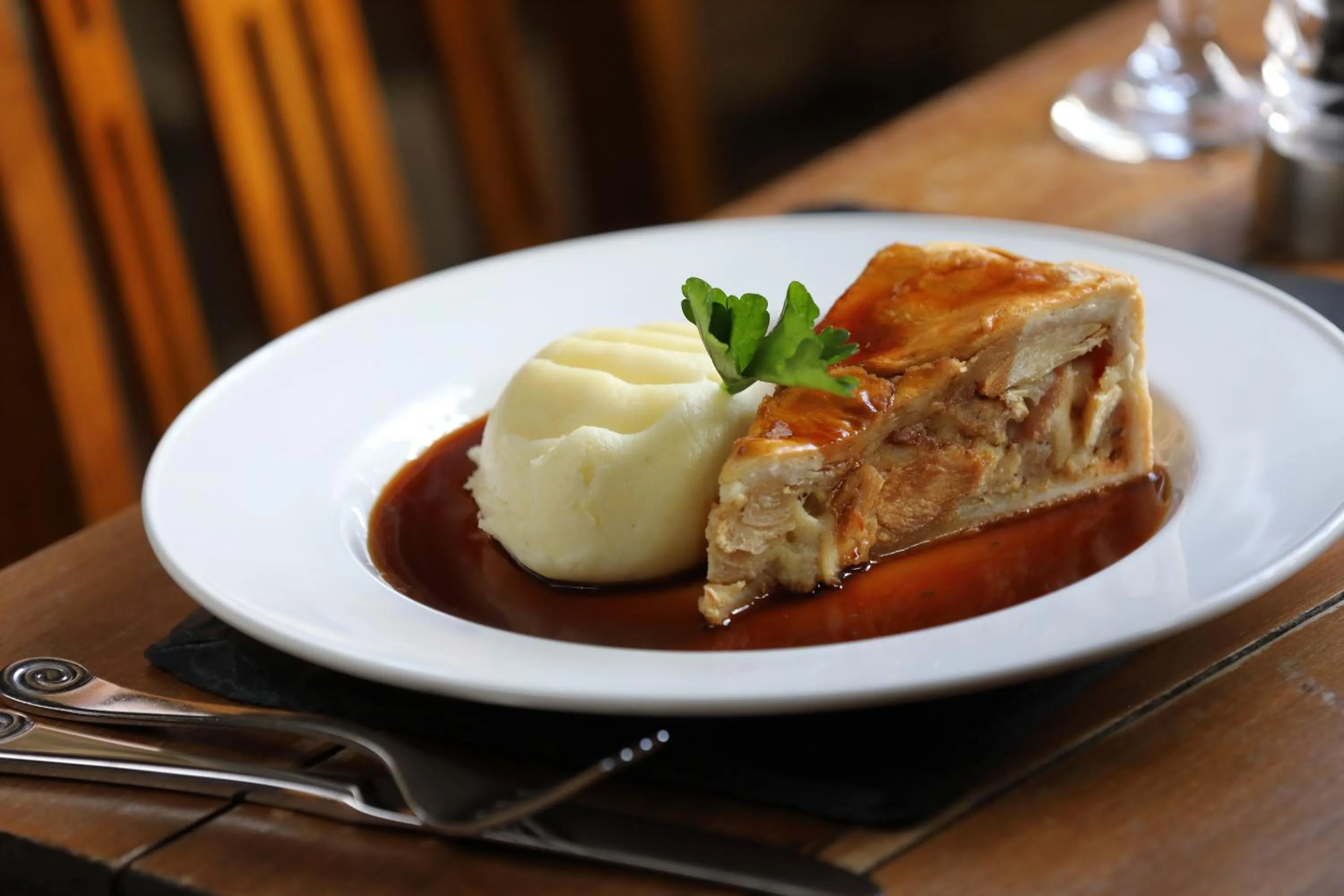 Food close-up in Eight Bells Inn