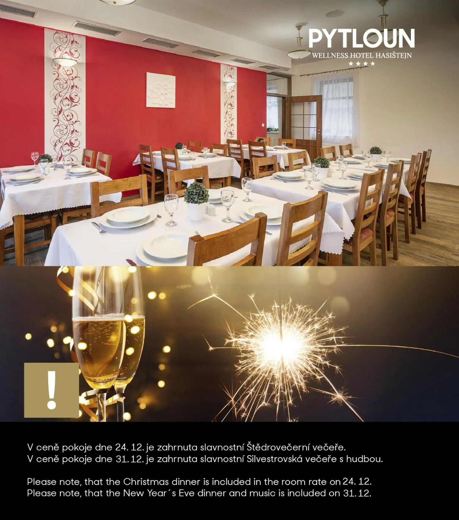 Restaurant/places to eat in Pytloun Wellness Hotel Hasištejn