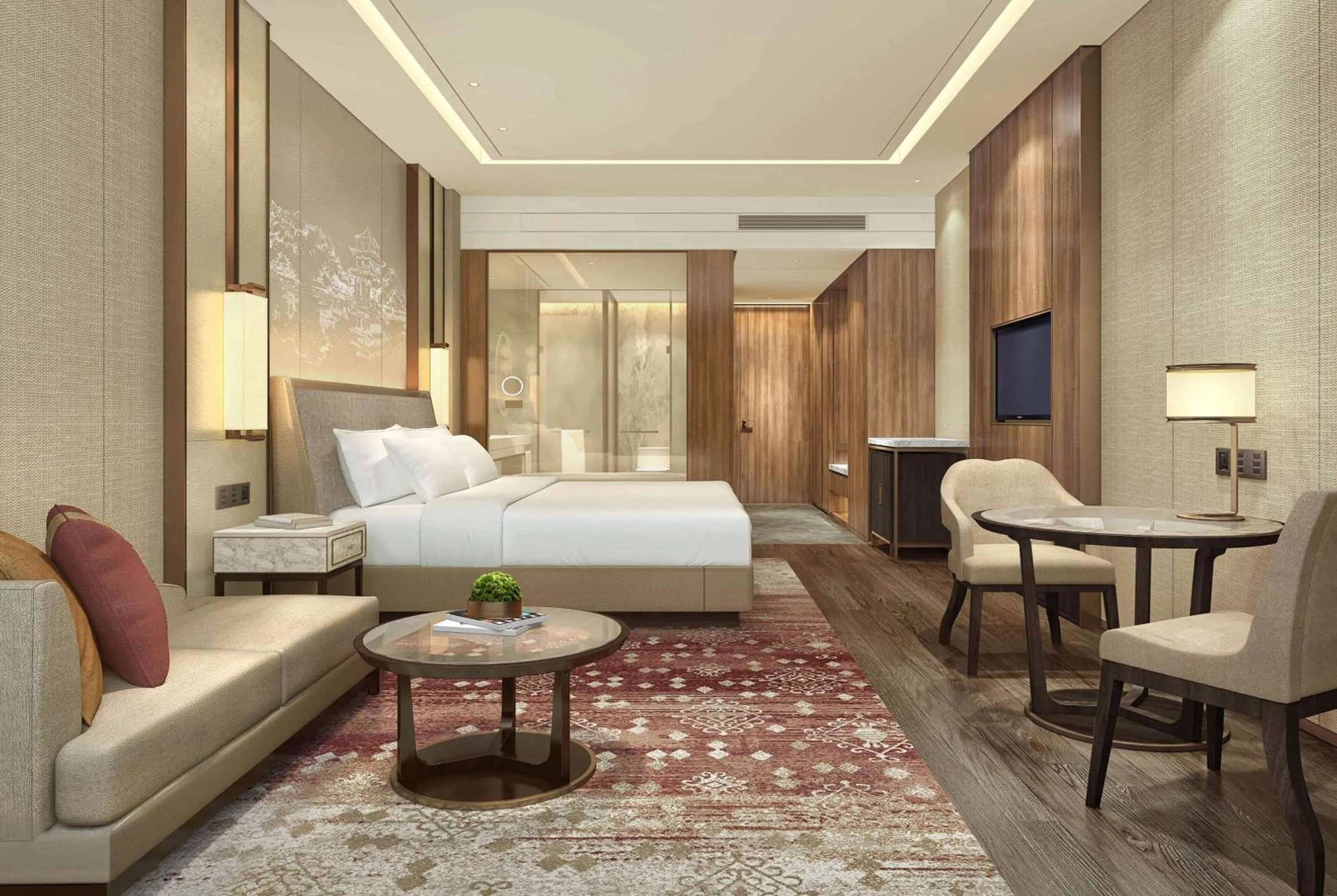 Photo of the whole room in Wyndham Baise Resort