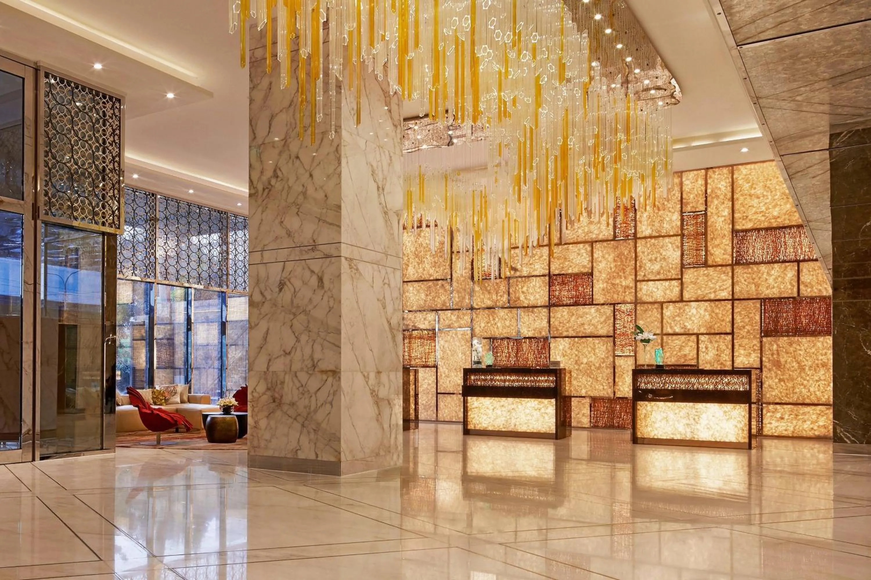 Lobby or reception in Renaissance Dhaka Gulshan Hotel