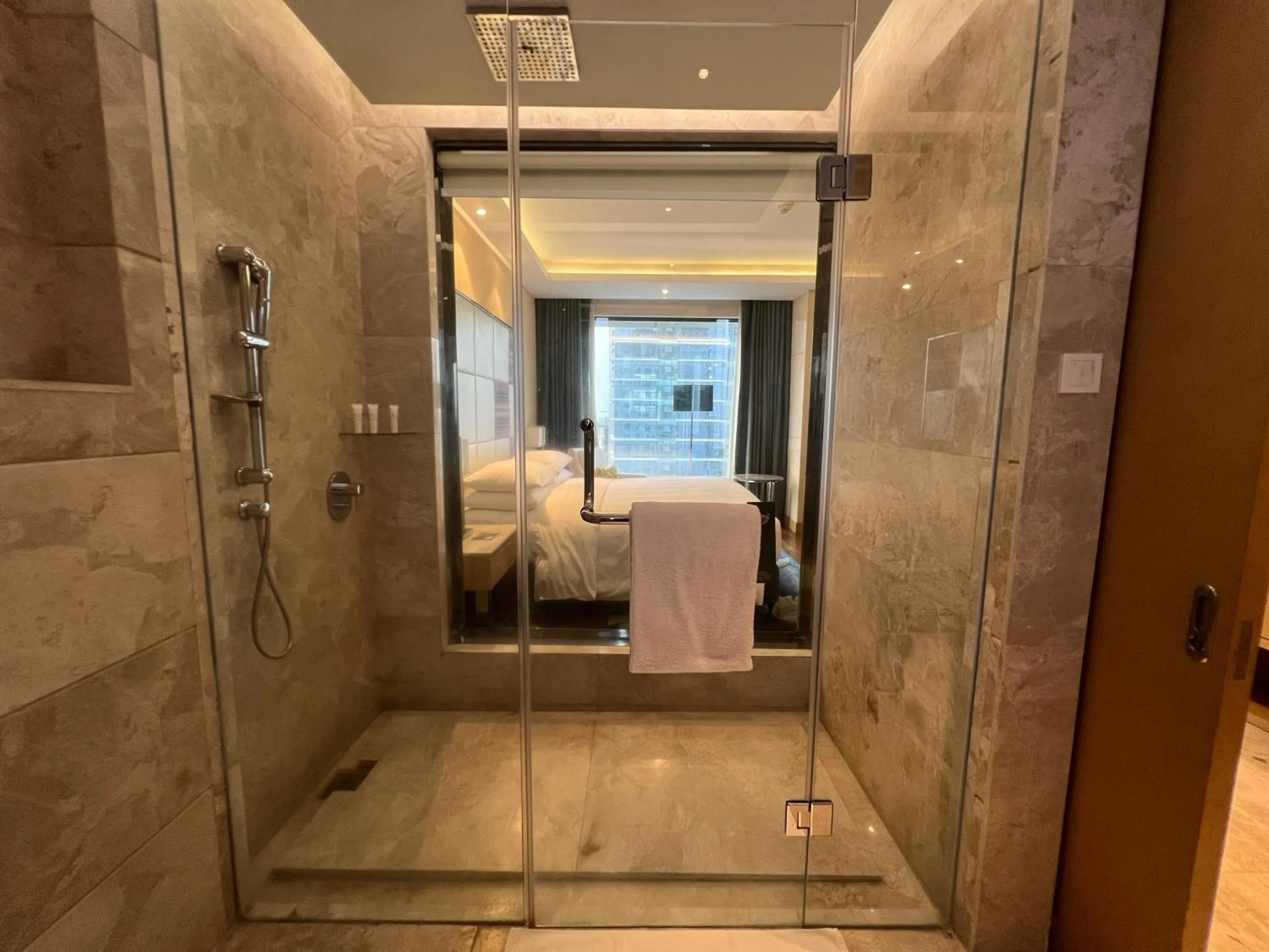 Shower in Renaissance Dhaka Gulshan Hotel