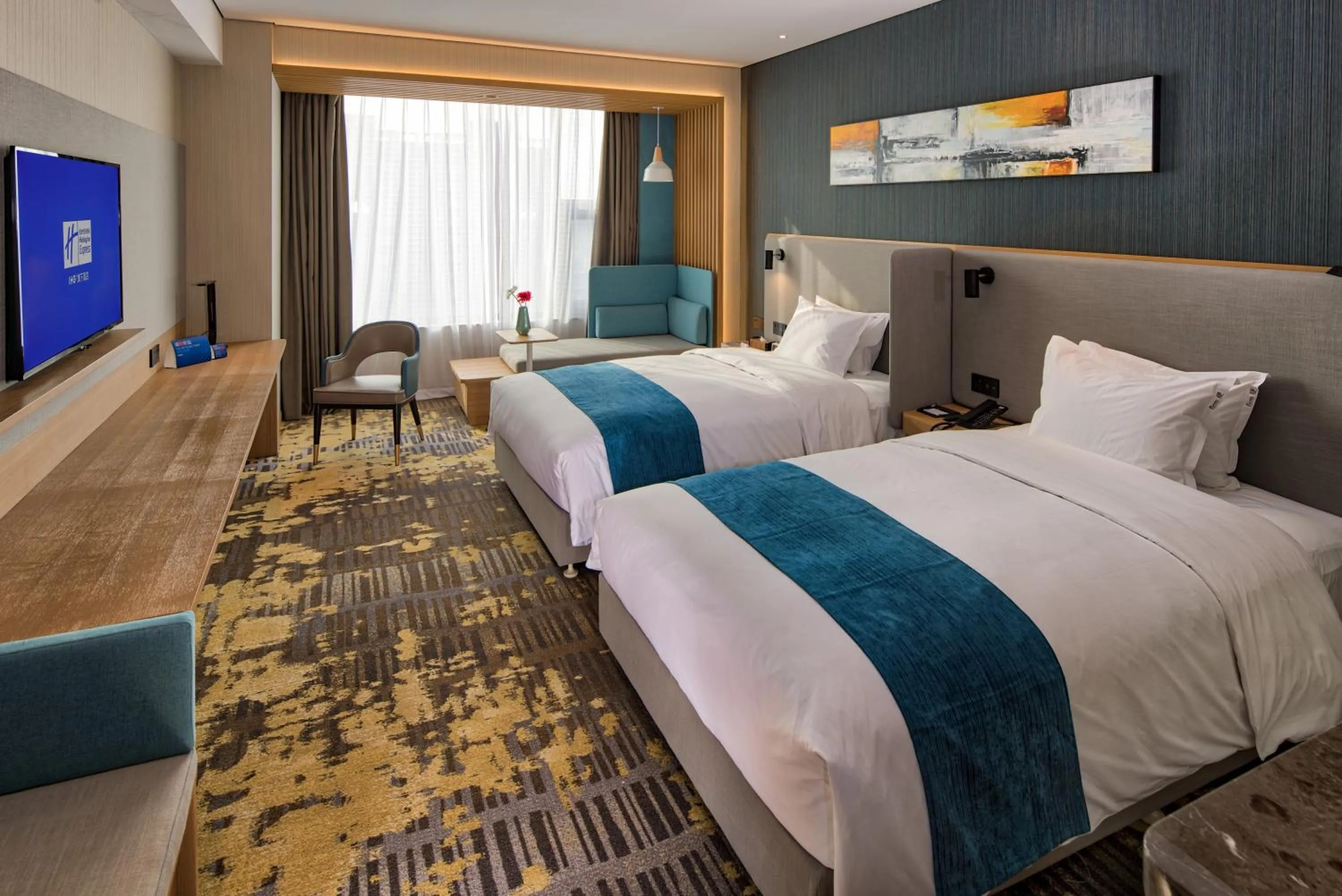 Bed in Holiday Inn Express Liaocheng Chiping by IHG