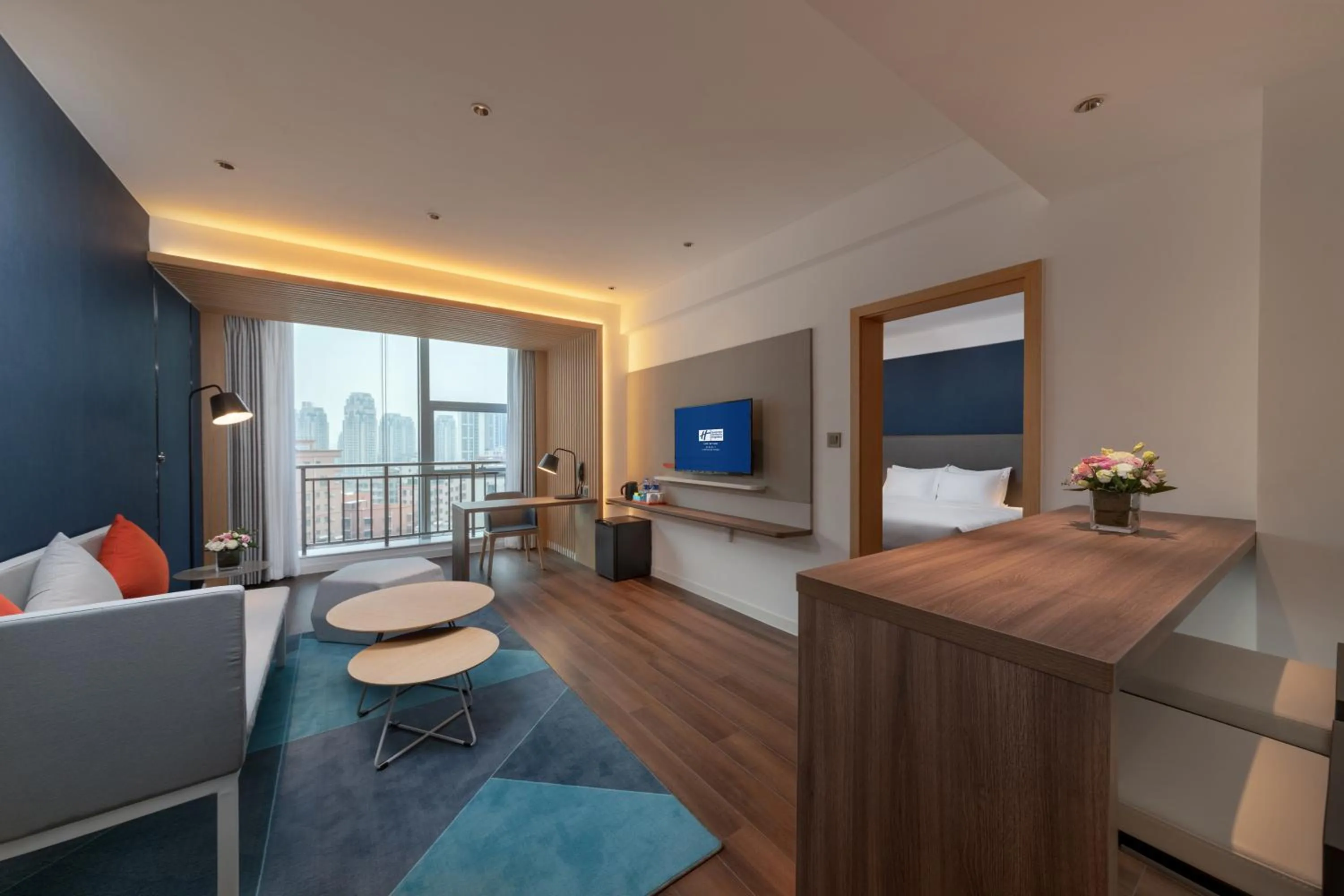 Living room in Holiday Inn Express Dongguan Humen, an IHG Hotel