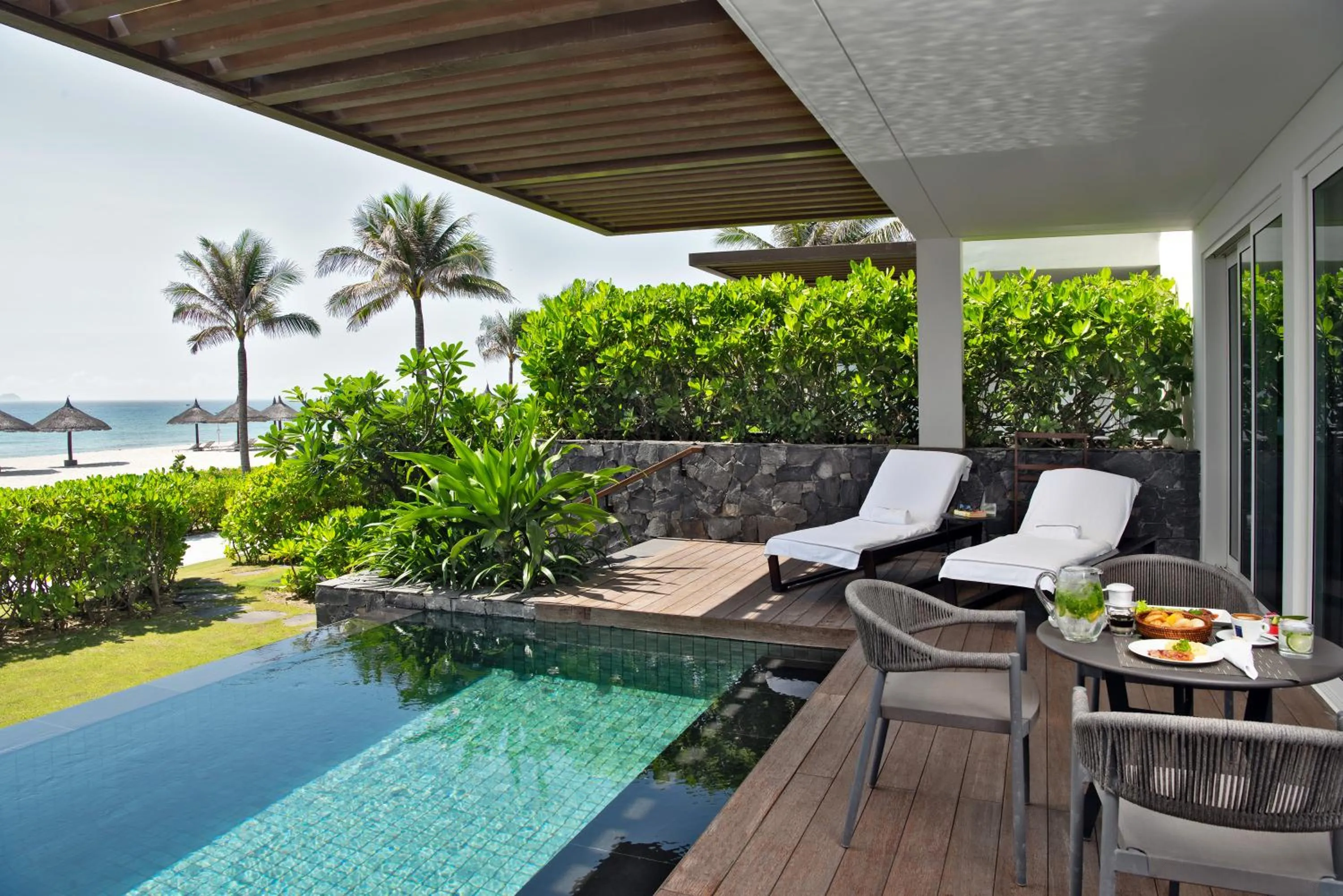 Ocean Front Pool Pavilion 3 Bedrooms Ground Floor  in Alma Resort Cam Ranh