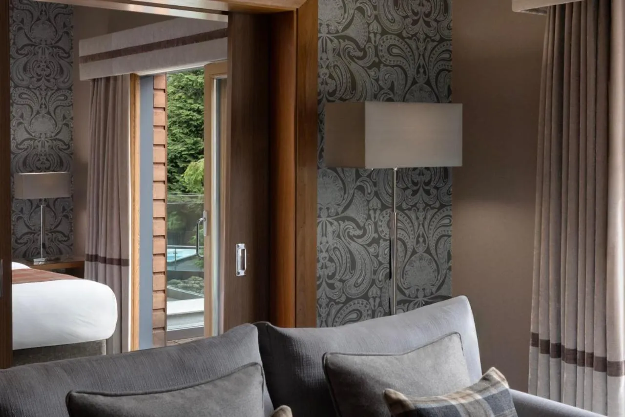 Seating area in Fonab Castle Hotel