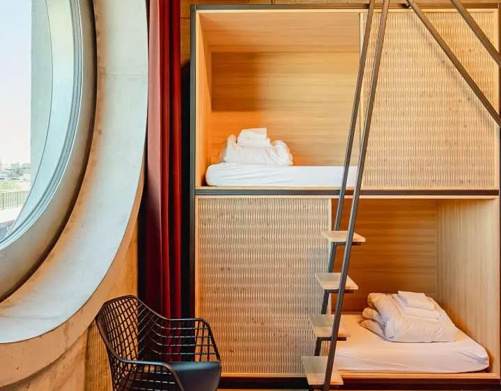 Decorative detail, Bed in Silo Design & Boutique Hostel Basel