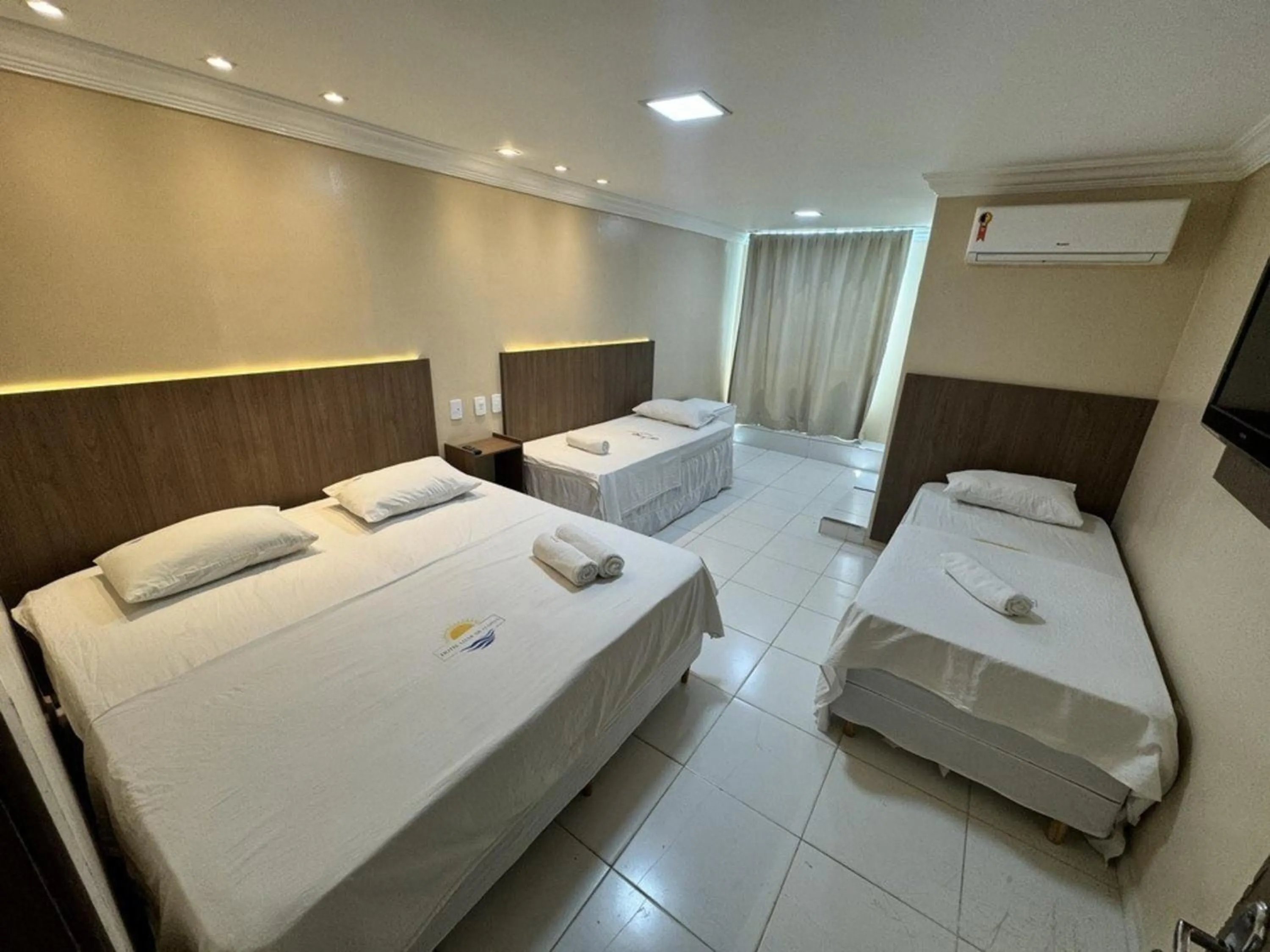 Bed in Hotel Luar de Itapua