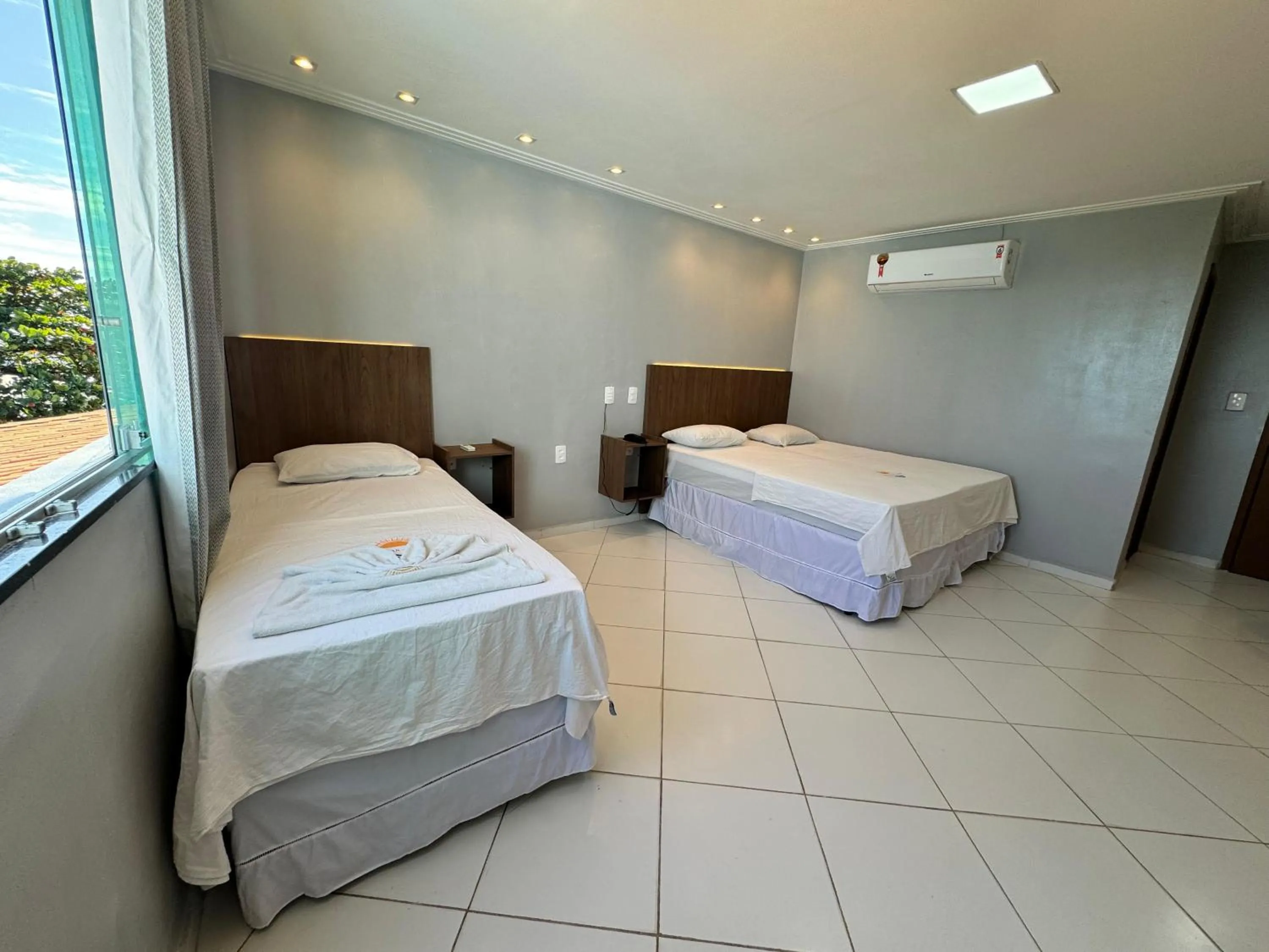 Bed in Hotel Luar de Itapua