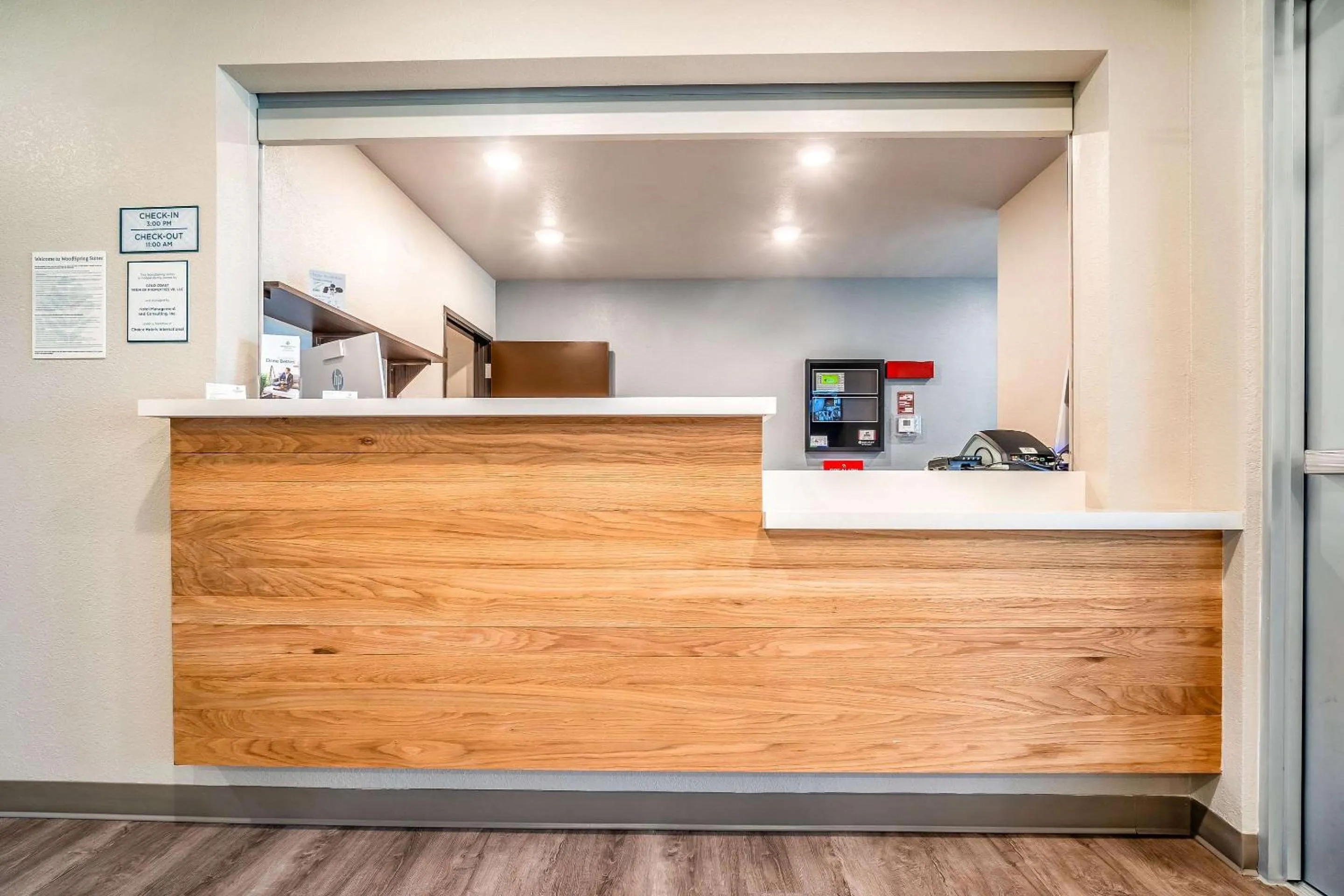 Lobby or reception in WoodSpring Suites Naples West